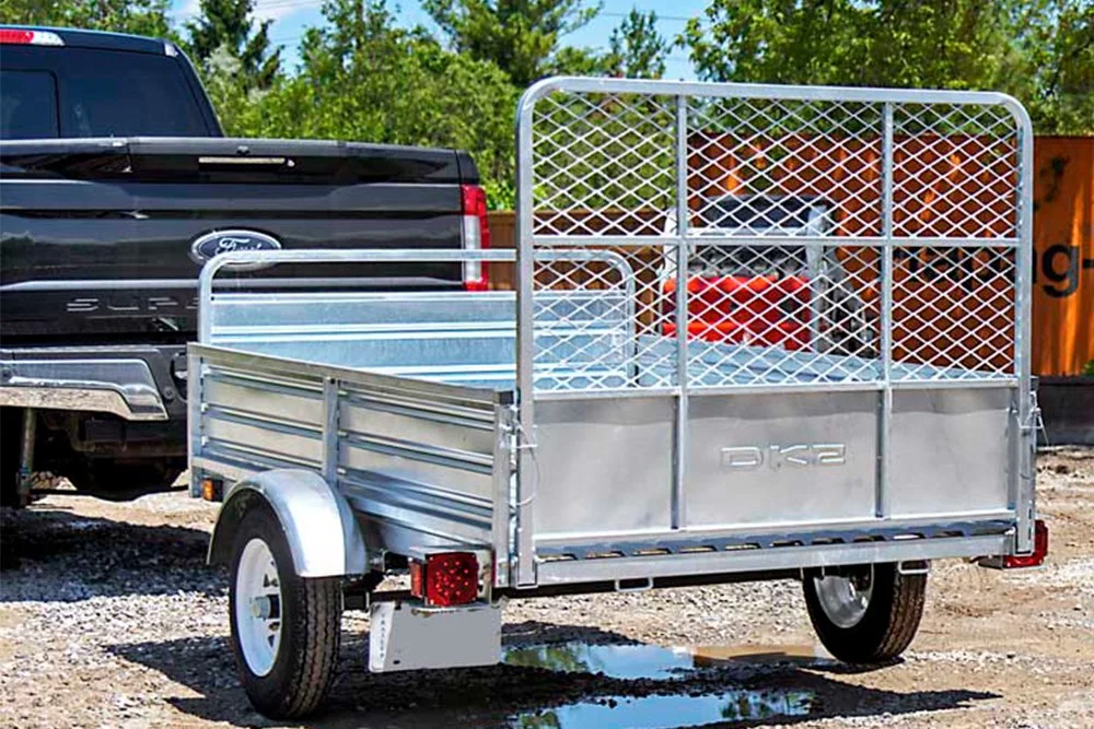 4.5 ft. x 7.5 ft. Galvanized Single Axle Utility Trailer with DriveUp