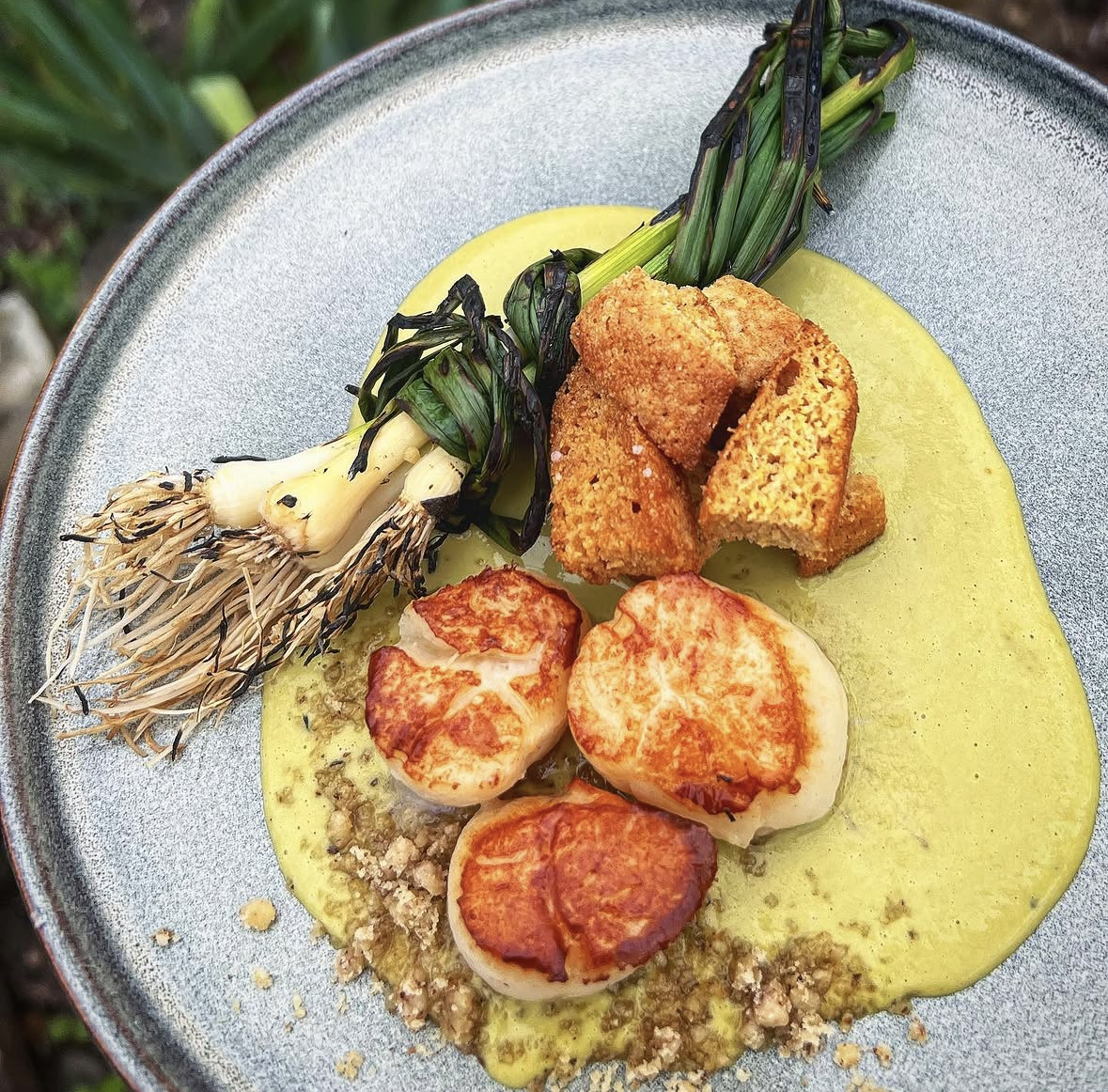 Seared Scallops + Roasted Potatoes with Turner Farm Vegetables (April 16)