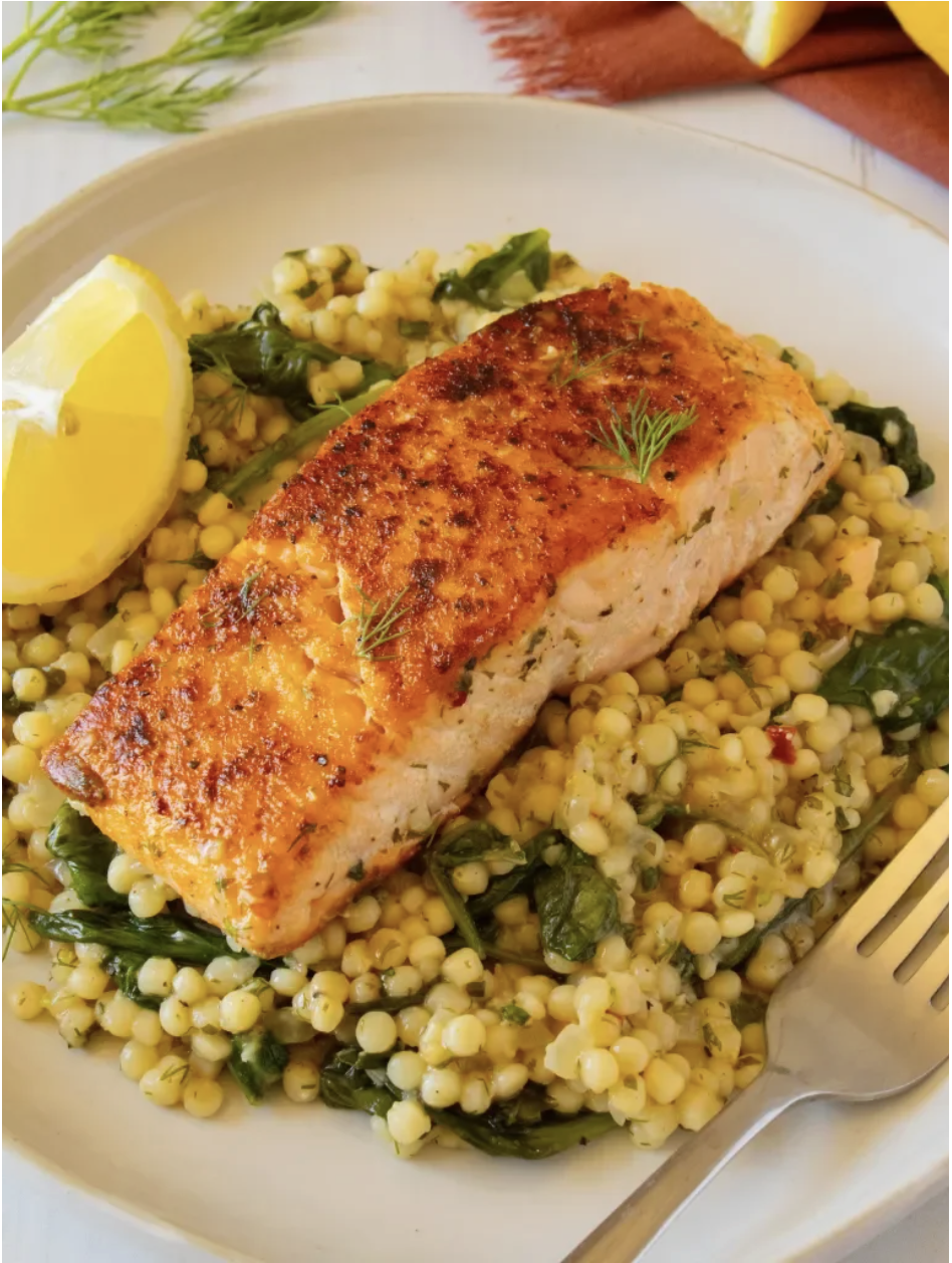 Seared Salmon + Risotto