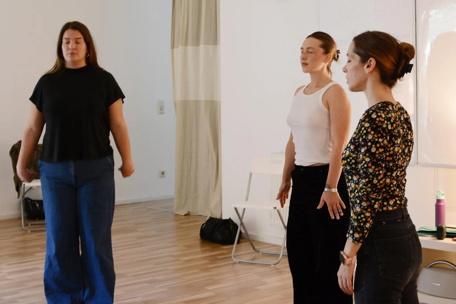 Scenes from our first Monologues in Motion workshop (Sept 2025)