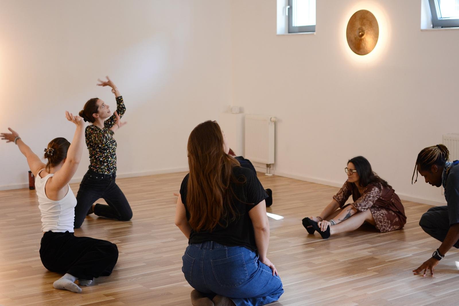 Scenes from our first Monologues in Motion workshop (Sept 2025)