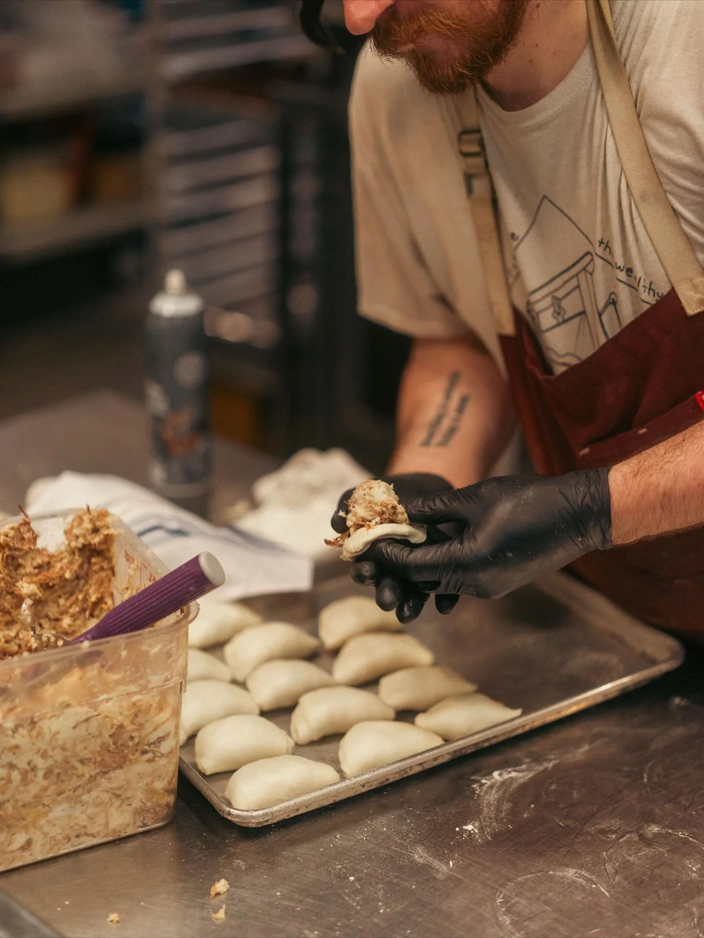 @malarkey_boy made pierogi just for our &ldquo;Deli After Dark&rdquo; evenings &mdash; Wednesdays-Fridays, 5pm - close! We&rsquo;ve got some new menu items available at the bar and Deli counter area, for those times you just want to nosh and chill. B