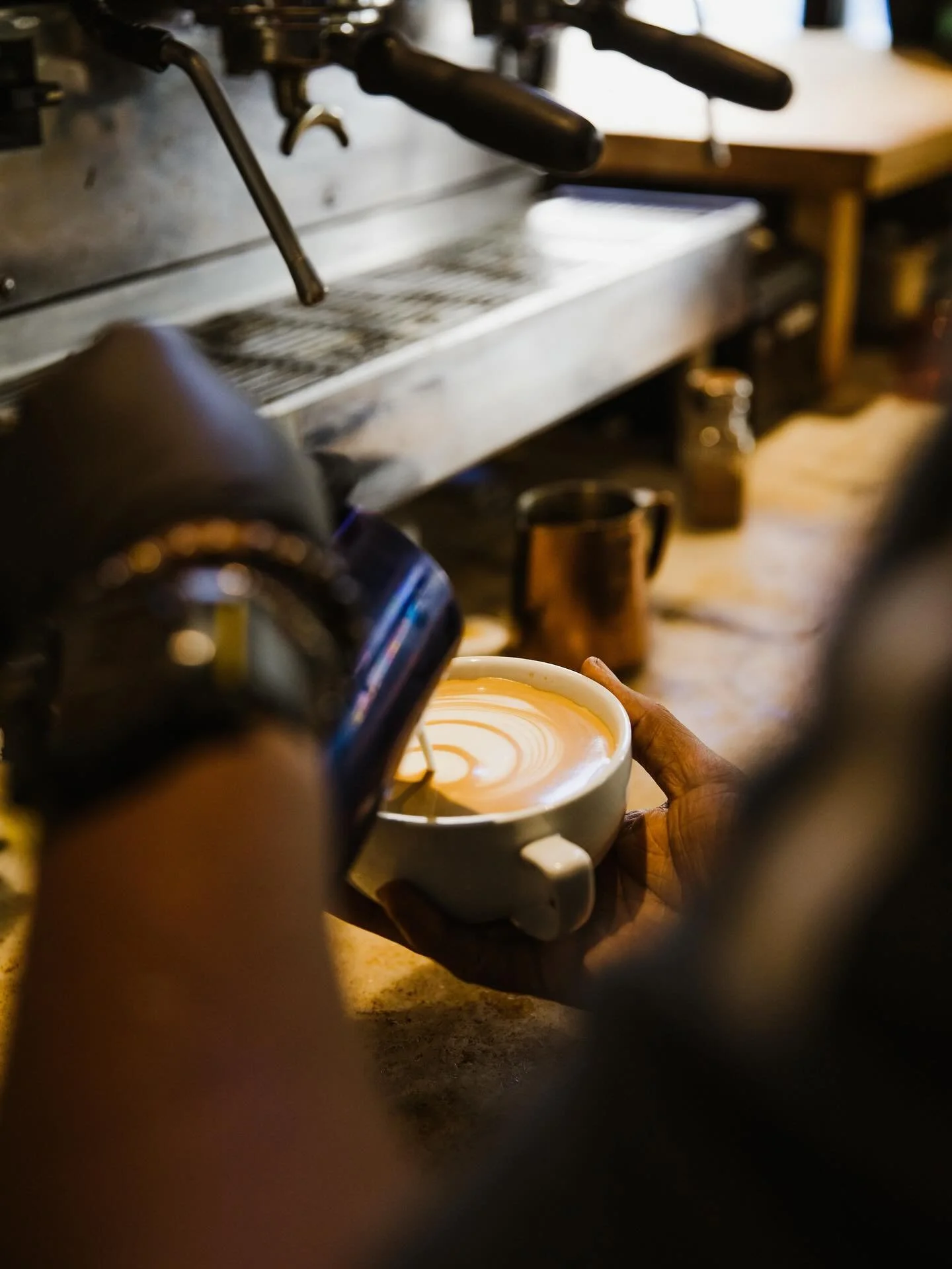 Every day is National Coffee Day around here (but apparently today is, in fact, #nationalcoffeeday). And with the Monday/gray skies double whammy, it couldn&rsquo;t come at a better time. Thanks to @thepointatl for capturing this great shot! #thegene