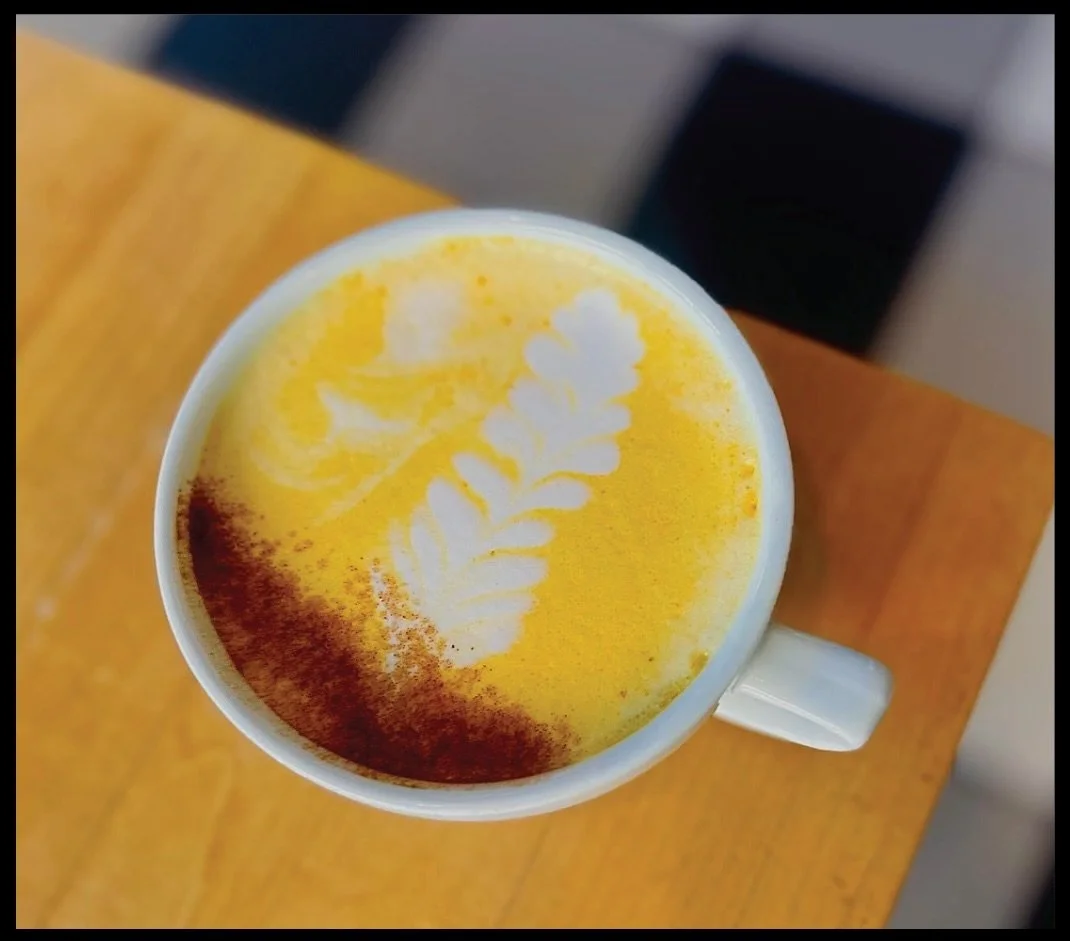 Shake off the old year with our January &ldquo;coffee&rdquo; special, Golden Milk &mdash; steamed almond milk, turmeric, ginger, cinnamon, cardamom. #thegeneralmuir #goldenmilk #turmeric #turmericbenefits #happynewyear