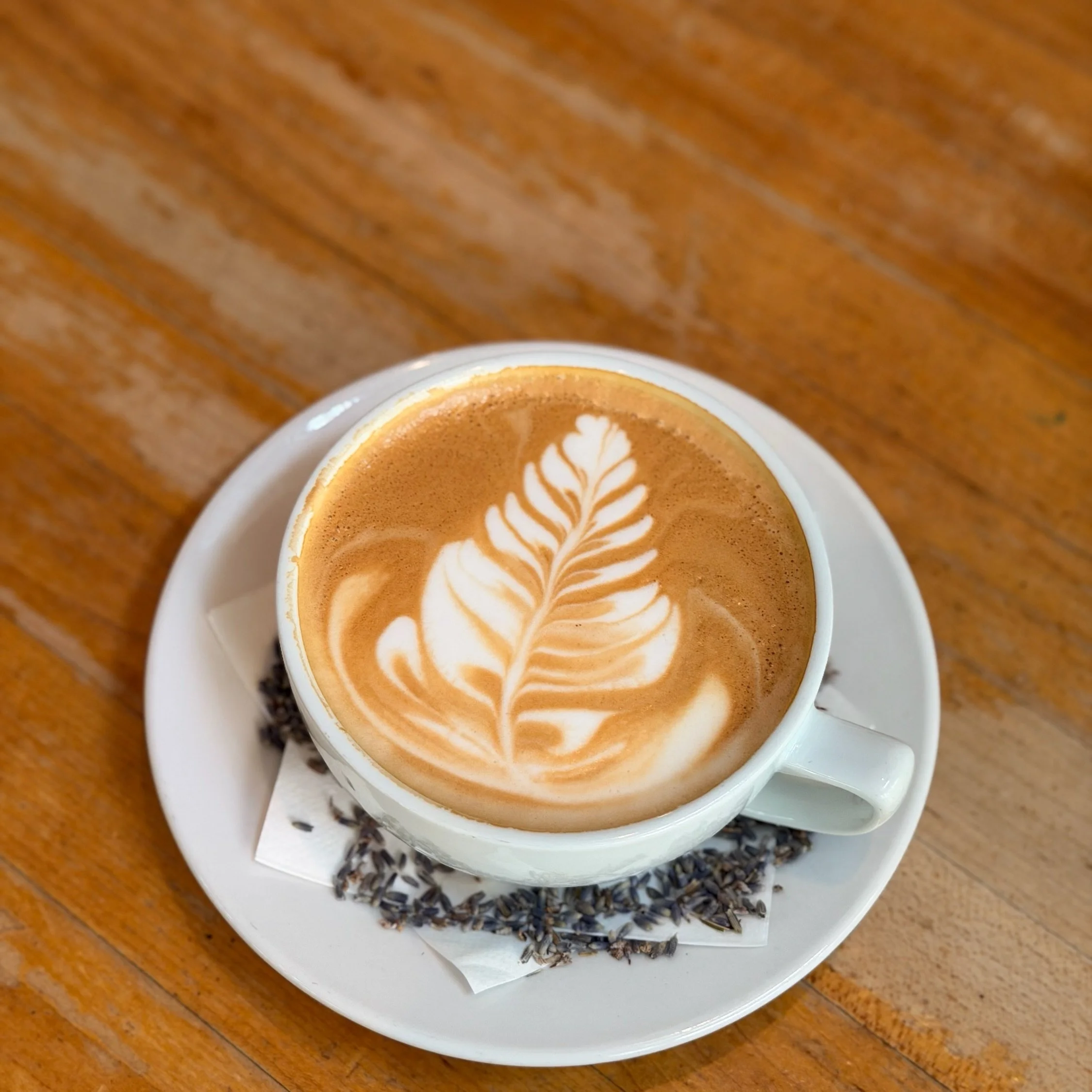 New month, new coffee special! London Smog! Ugly name, pretty drink. Espresso, Earl Grey tea, lavender syrup, milk. Hot or iced. #thegeneralmuir #atlantacoffee #atlcoffee #atlantacoffeeshops #londonsmoglatte