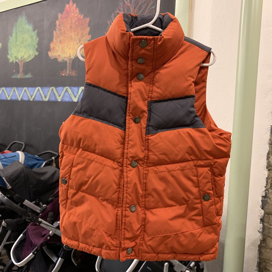 gap orange vest