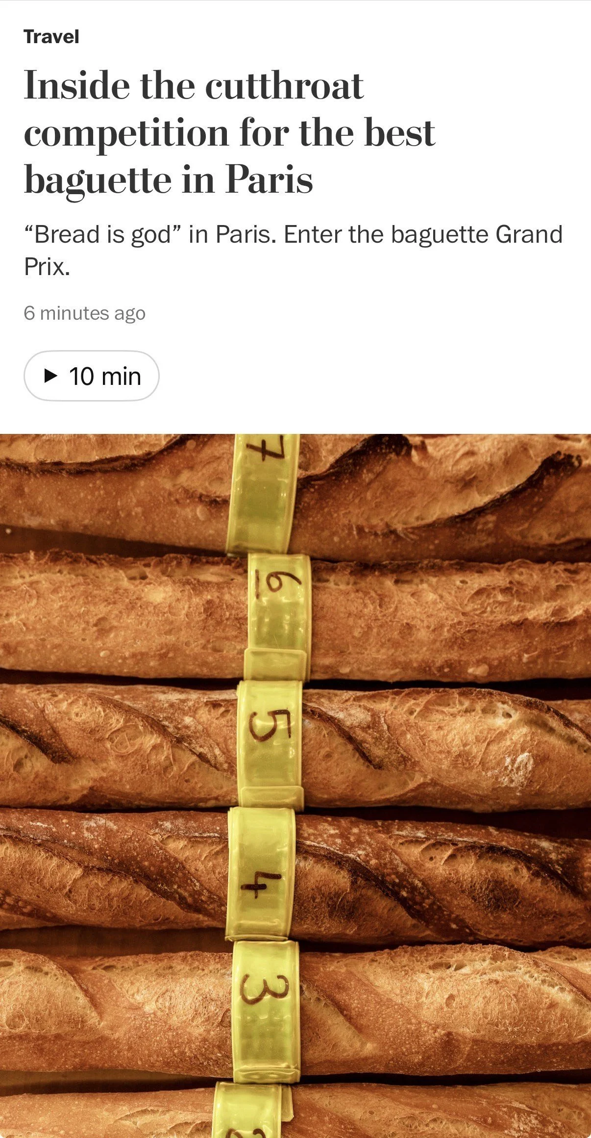 Inside the cutthroat competition for the best baguette in Paris