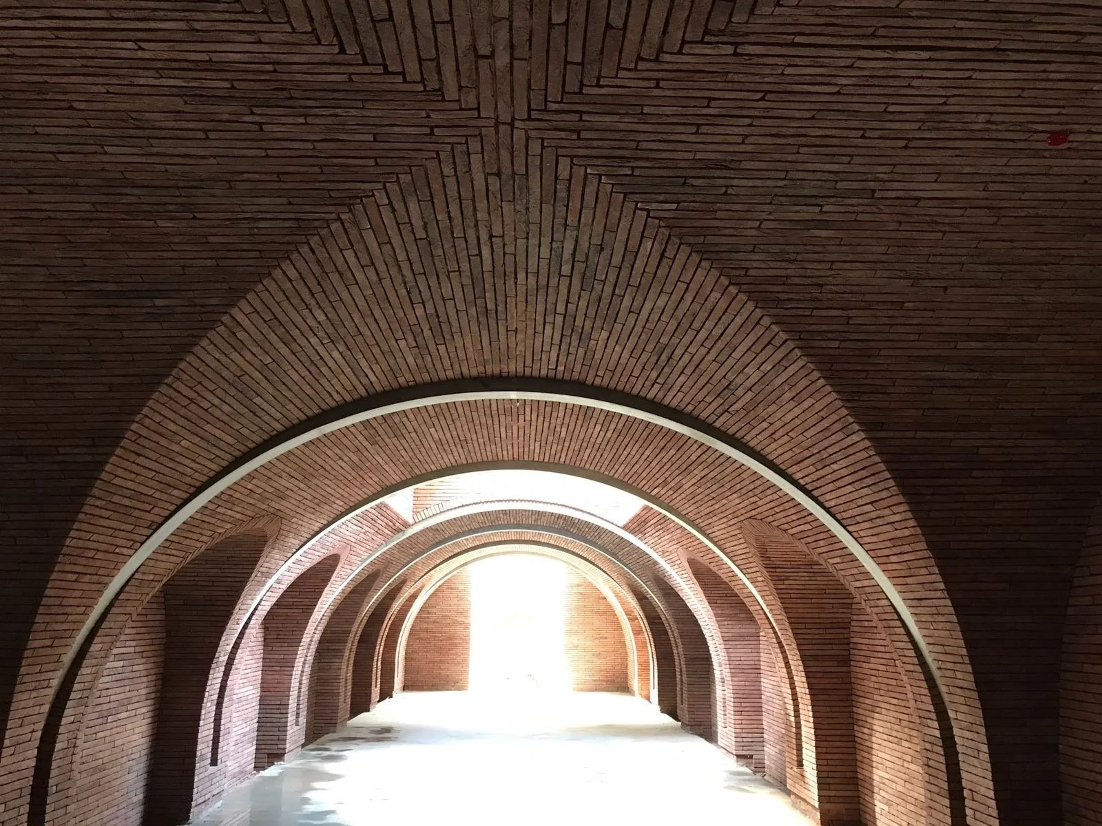 Terracotta Corso Brick Wine Cellar Cladding