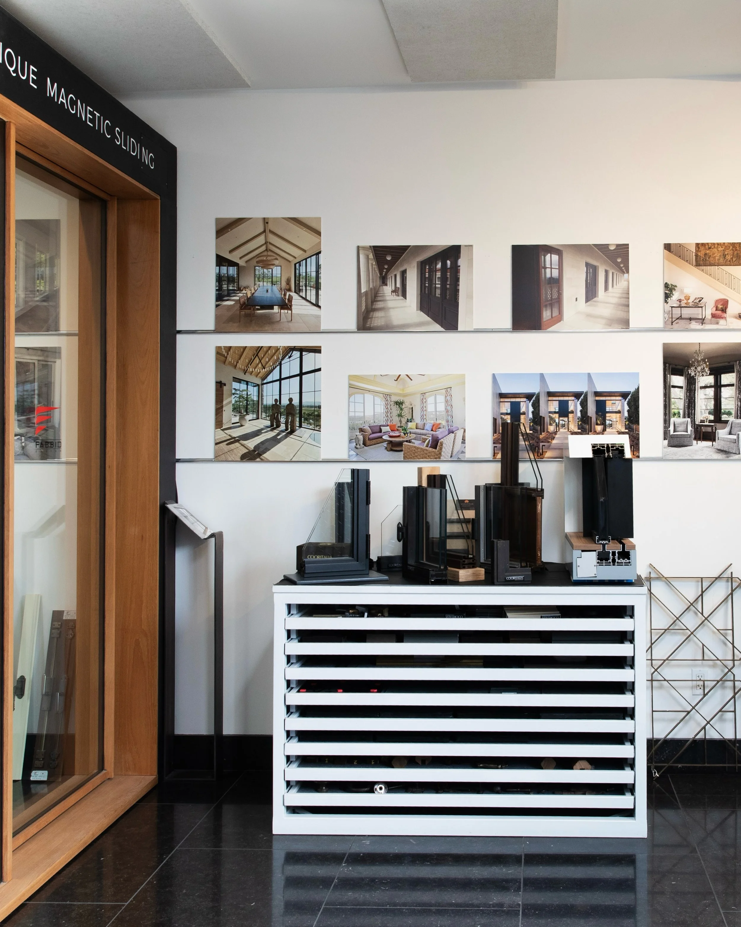 Make an appointment to visit and tour the materials and collections on display in our showrooms 

Shown here: Our Italian-crafted lines of Windows and Doors

SF |  151 Vermont St, 10 &ndash; San Francisco, CA, 94103
LA |  7221 Beverly Blvd. &ndash; L