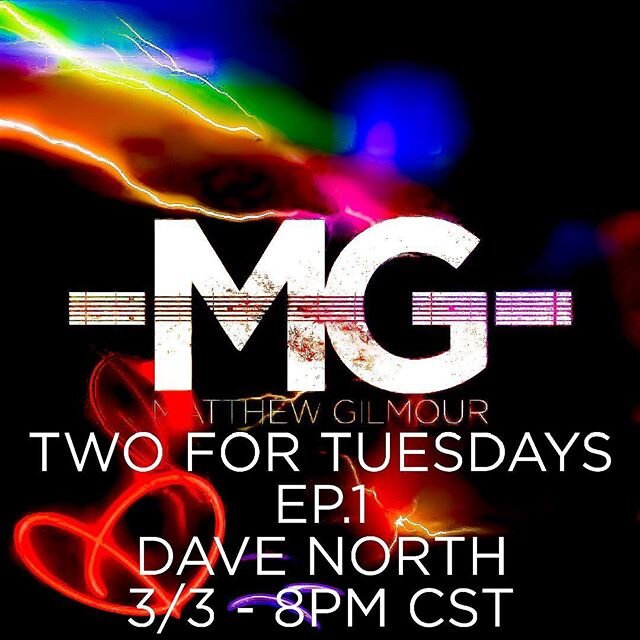 First night of Two For Tuesdays. Going to be having a guest on as many Tuesdays as a can for a chat and some music making! The first episode will feature Dave North - The lead guitarist for @thecuckoos ! We will be live at 8pm cst! Don&rsquo;t worry 