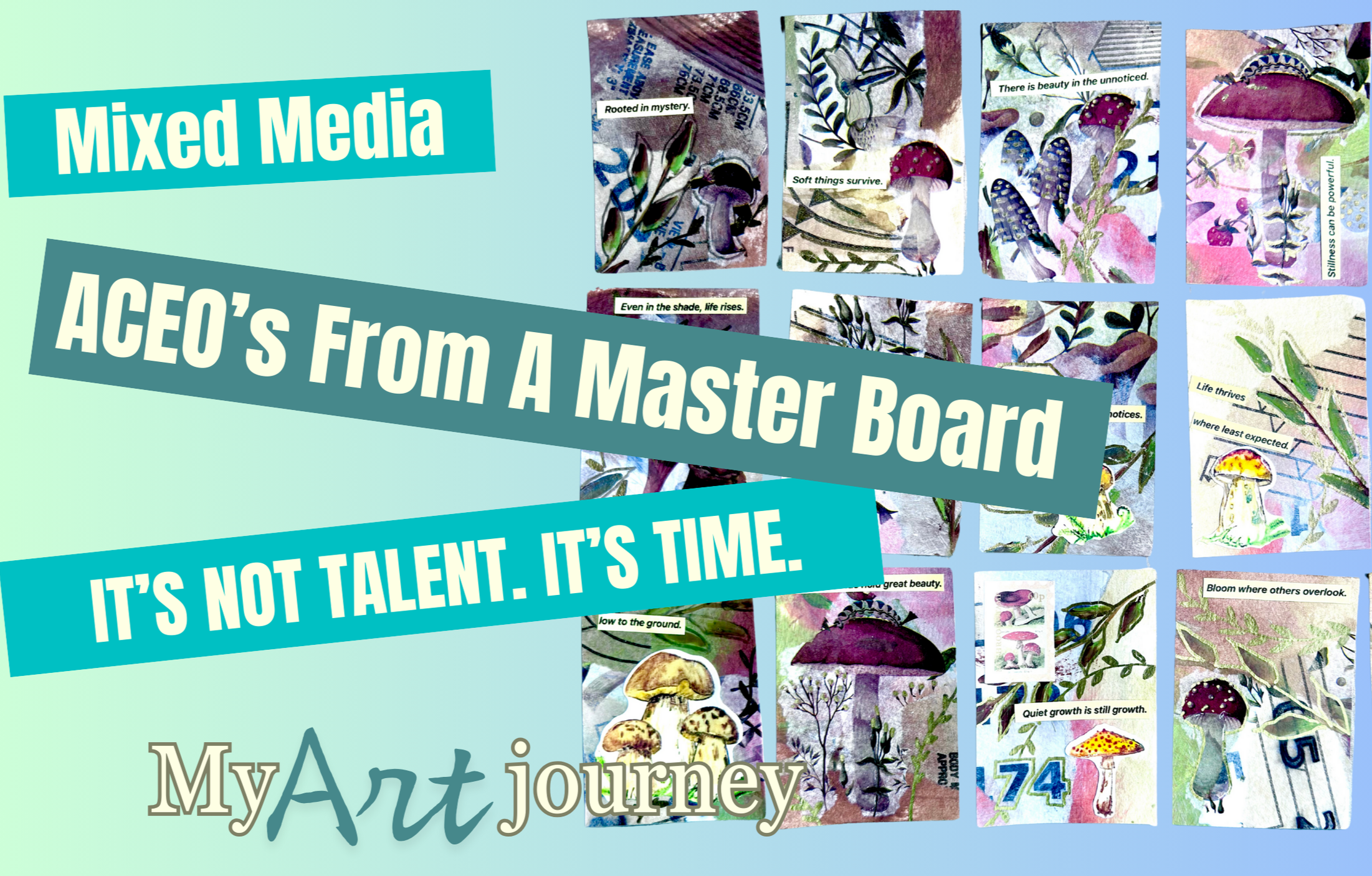 Mixed Media ACEOs From a Master Board