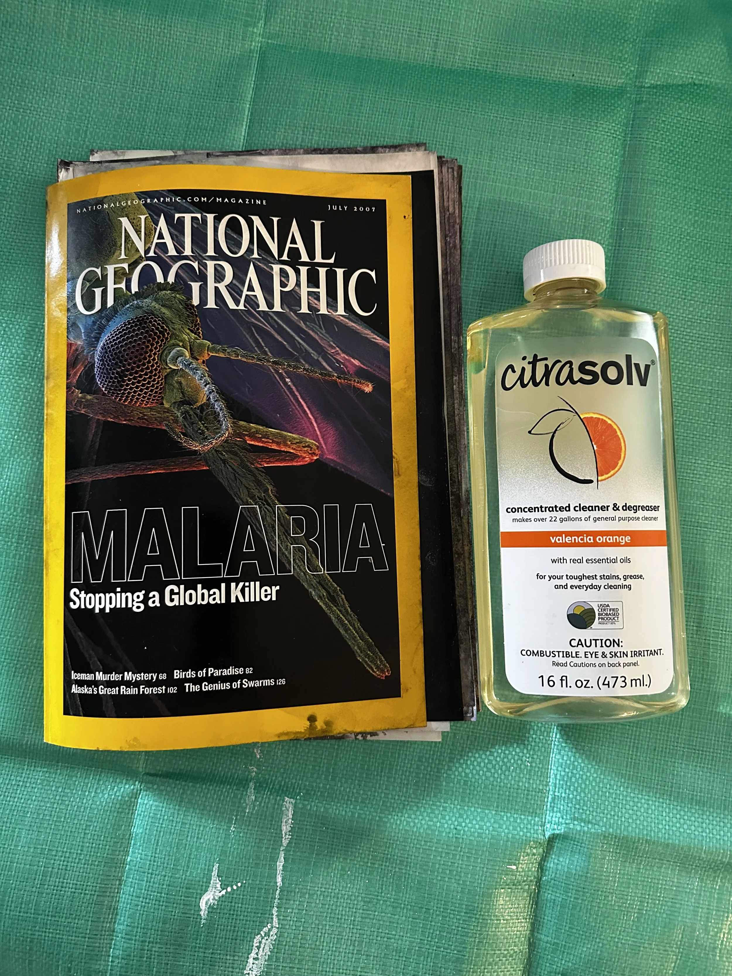 National Geographic + Citrasolv: A Mixed Media Texture Experiment