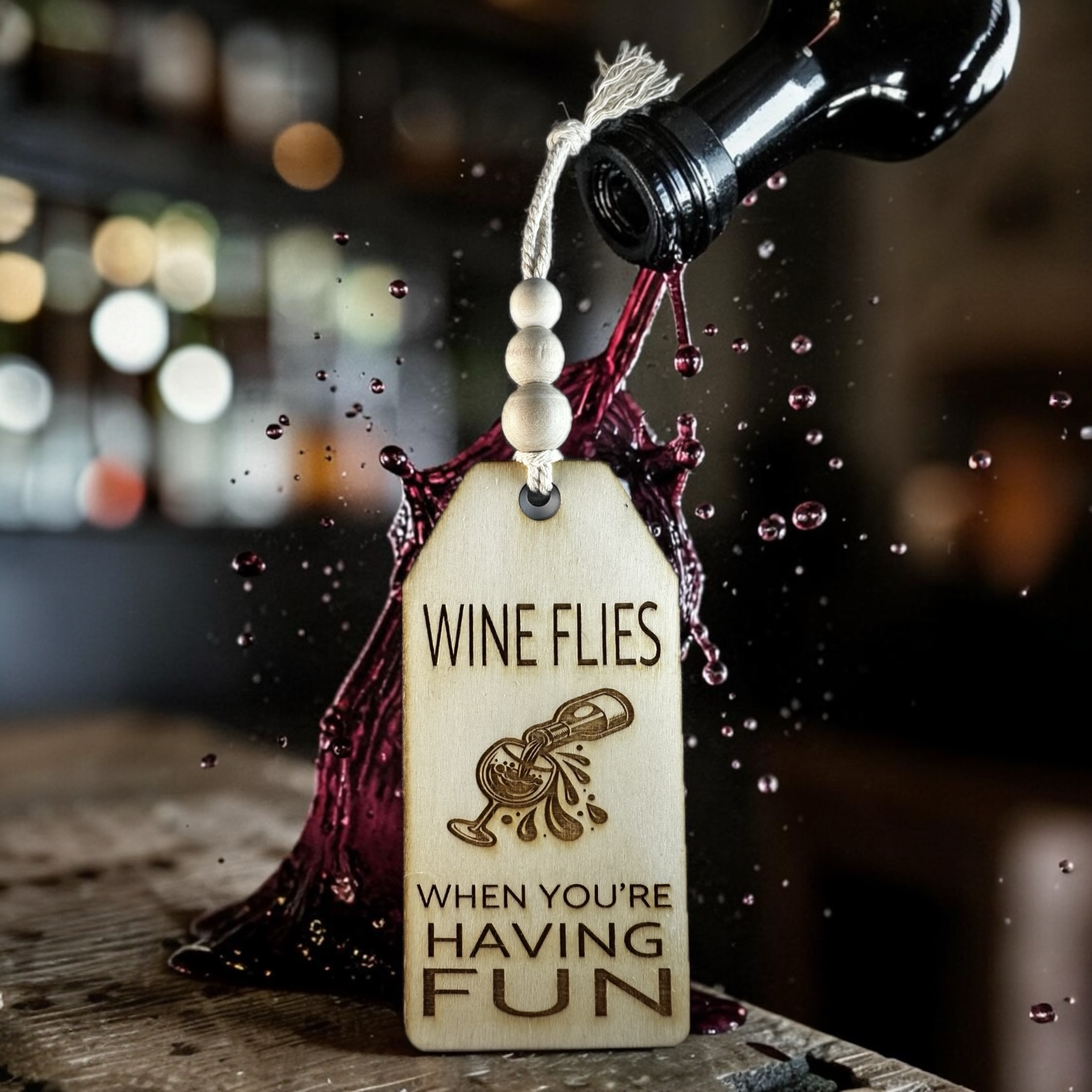 Quote Tag - Wine Flies