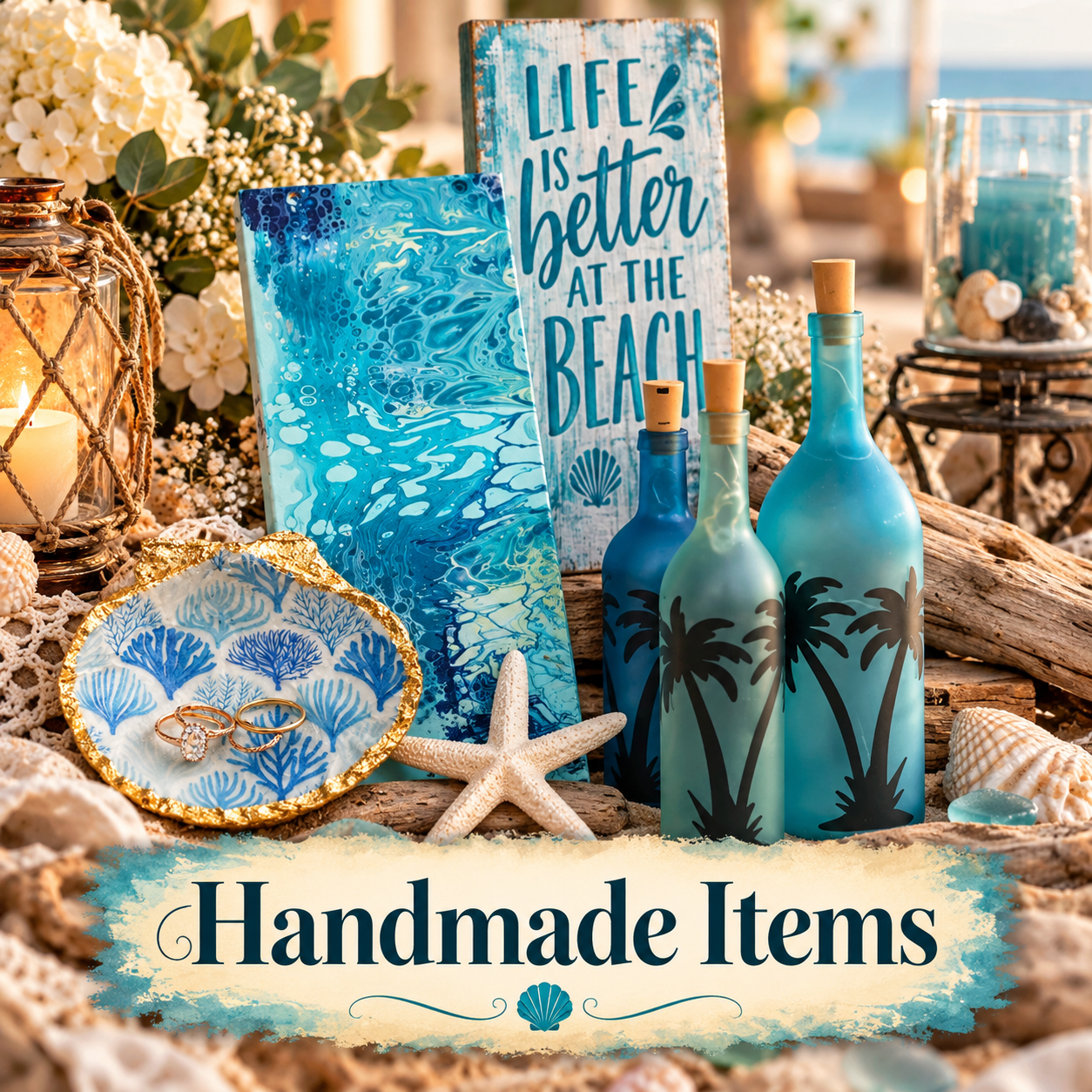 Handmade treasures and gifts, made by hand in my Florida studio.