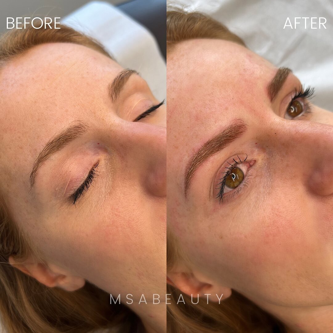 Powder brows can be done as natural or bold as you&rsquo;d like! 

For these brows we added an arch - overall keeping them super natural and soft 

Using brow daddy berry blonde 🖌

📞 613-407-6452
📧 info@msabeauty.com
🤍 www.msabeauty.com

#powderb