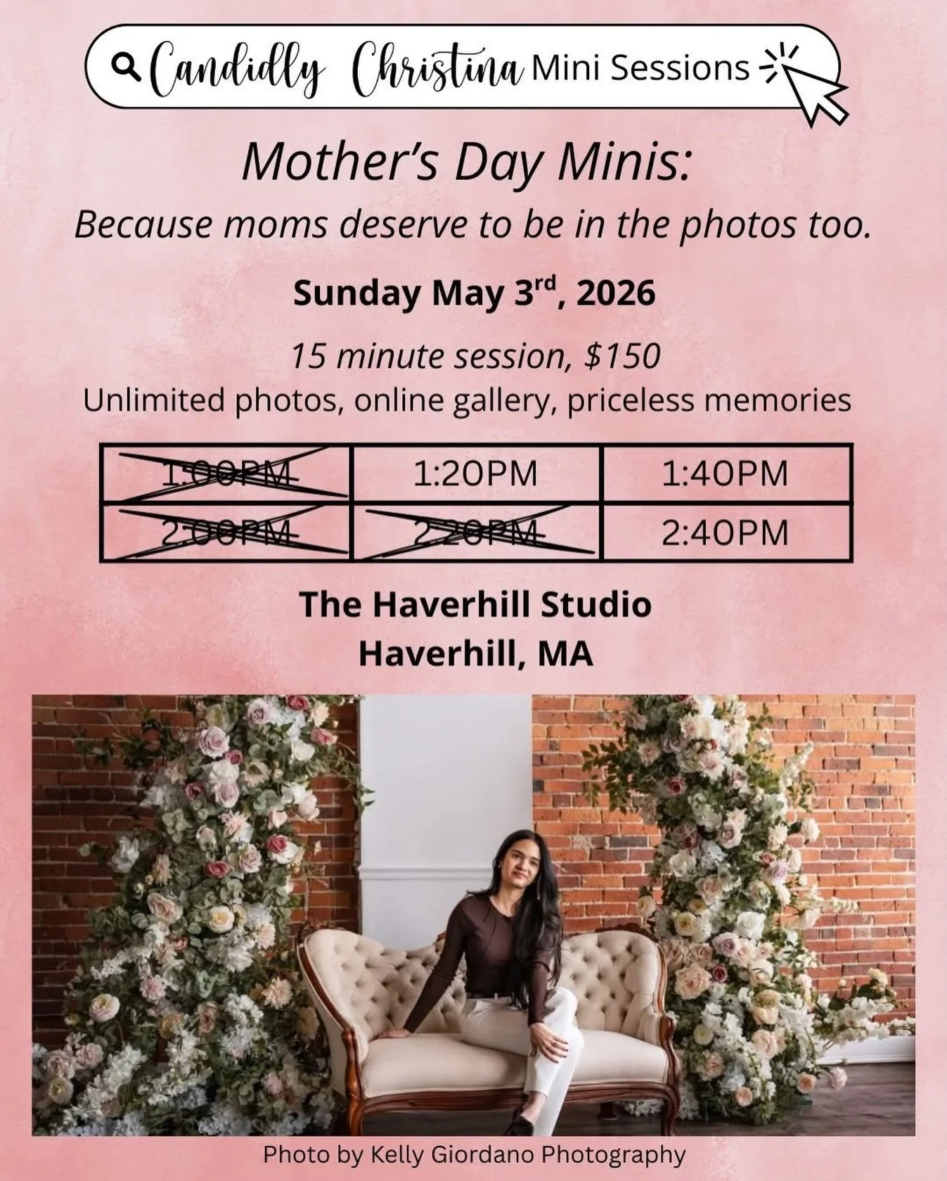 Mother&rsquo;s Day Mini Sessions at The Haverhill Studio 💐

Moms deserve to be in the photos too. These Mother&rsquo;s Day minis are designed to capture the quiet, sweet, and joy-filled moments between you and the people who made you a mom&mdash;or 