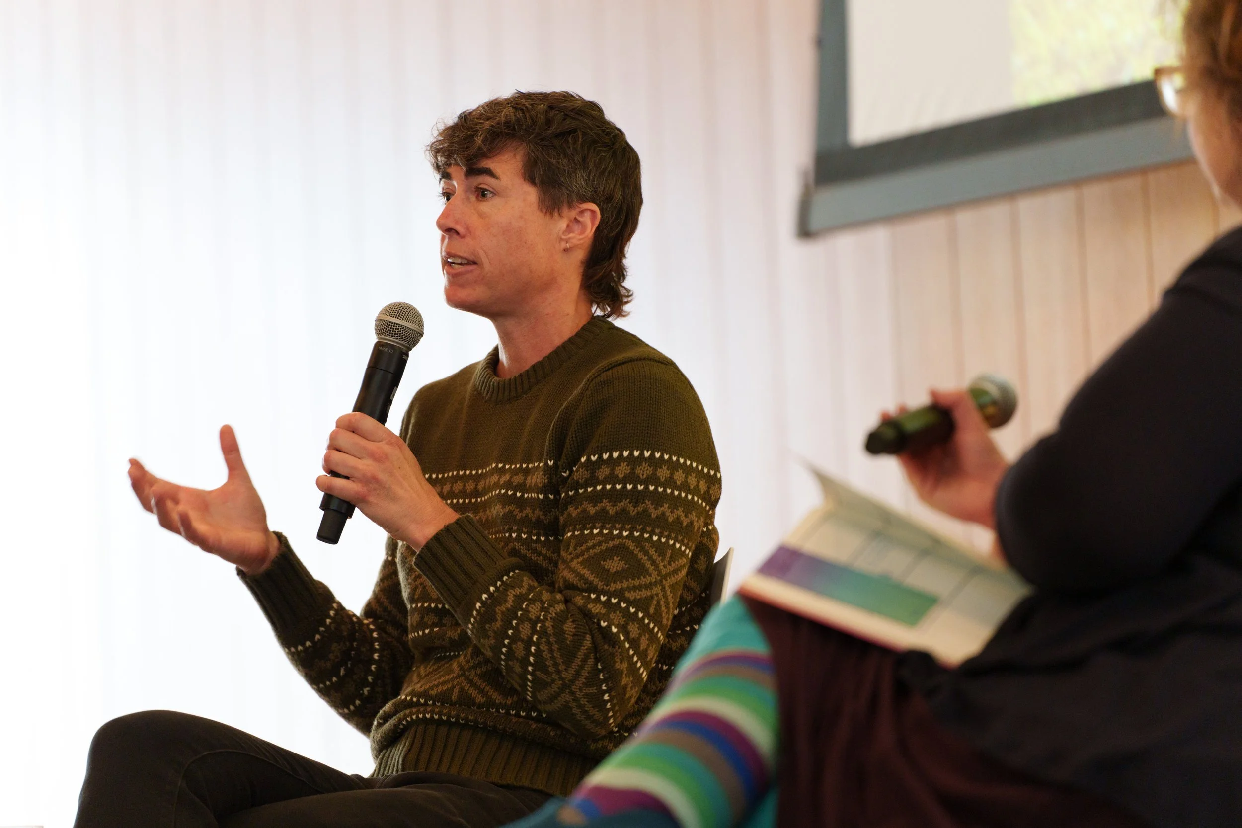 Katrina Spade at The Great Northern’s 2023 Climate Solutions Series. Photo: Tim Evans.