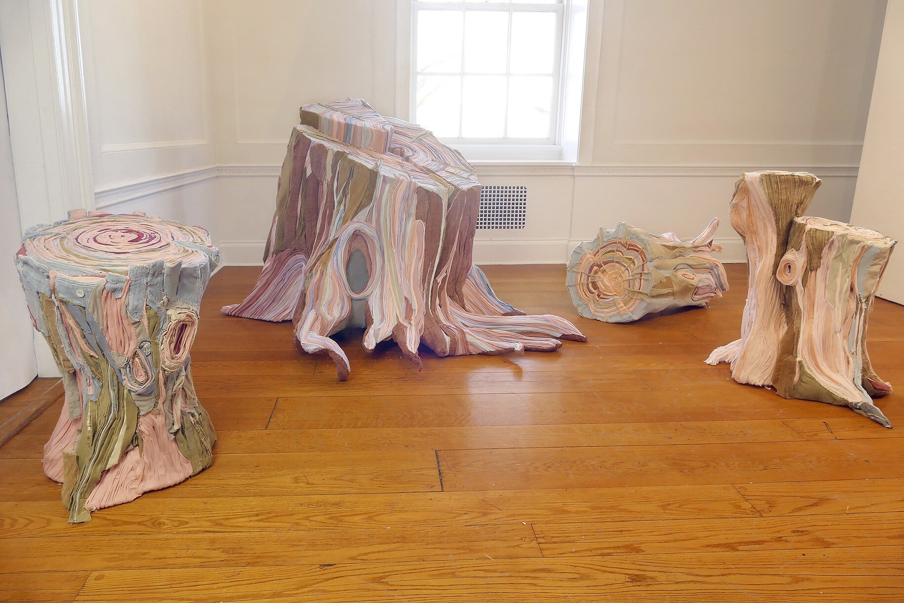Nature Made Flesh, Installation View at Wave Hill Garden, Bronx, NY 2018