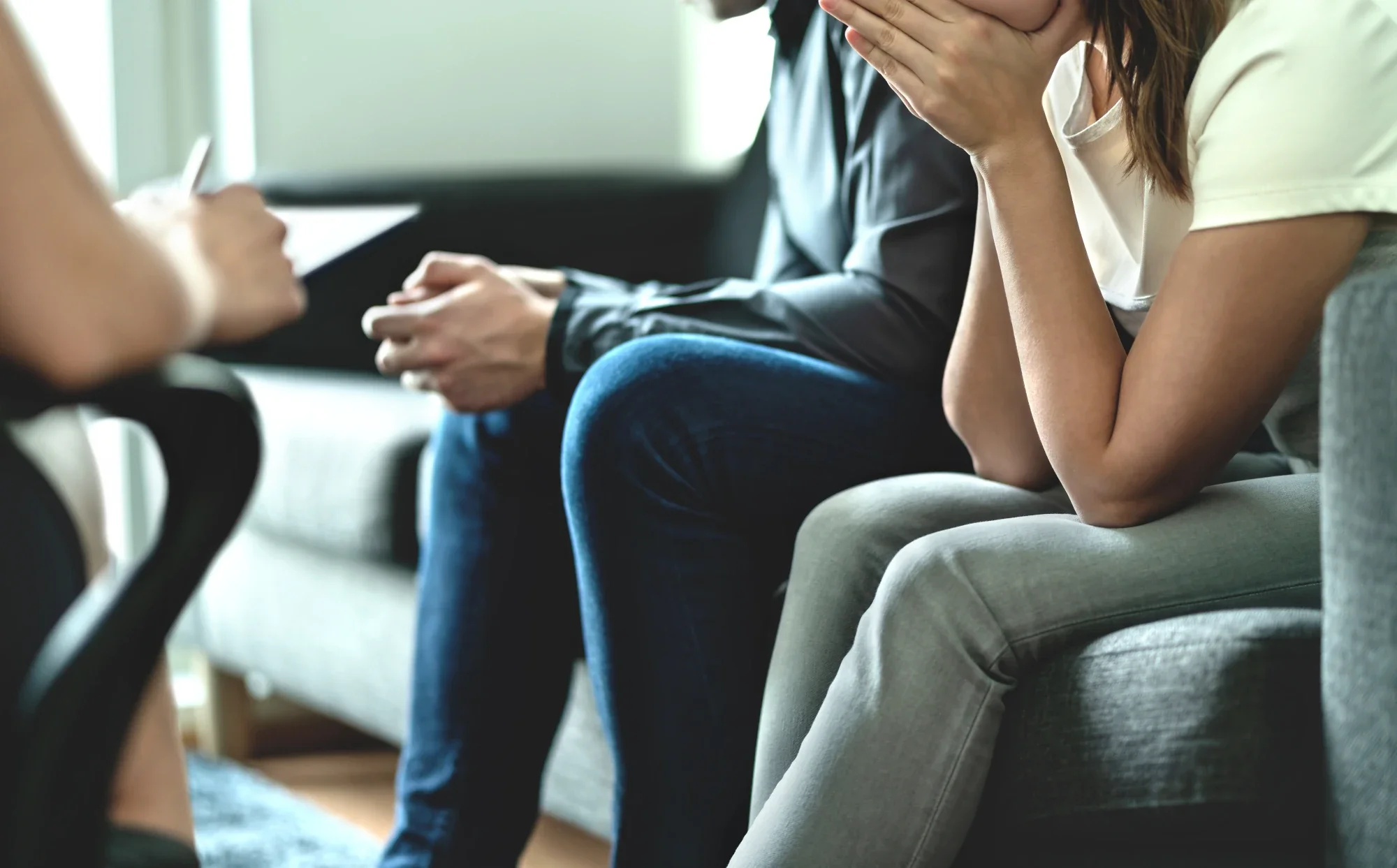 Loved ones discussing concerns about a family member’s alcohol use.