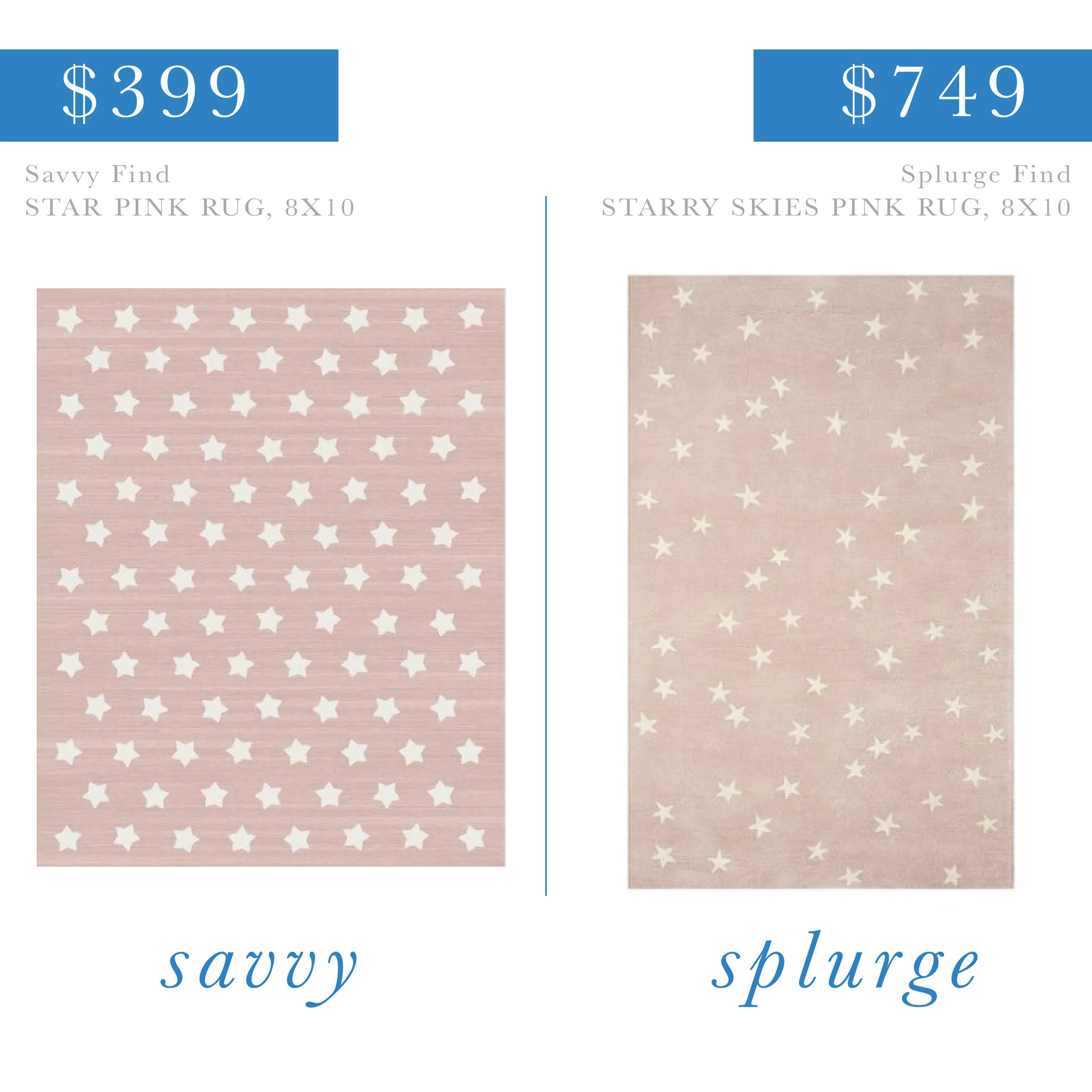 Pink Stars Rug
