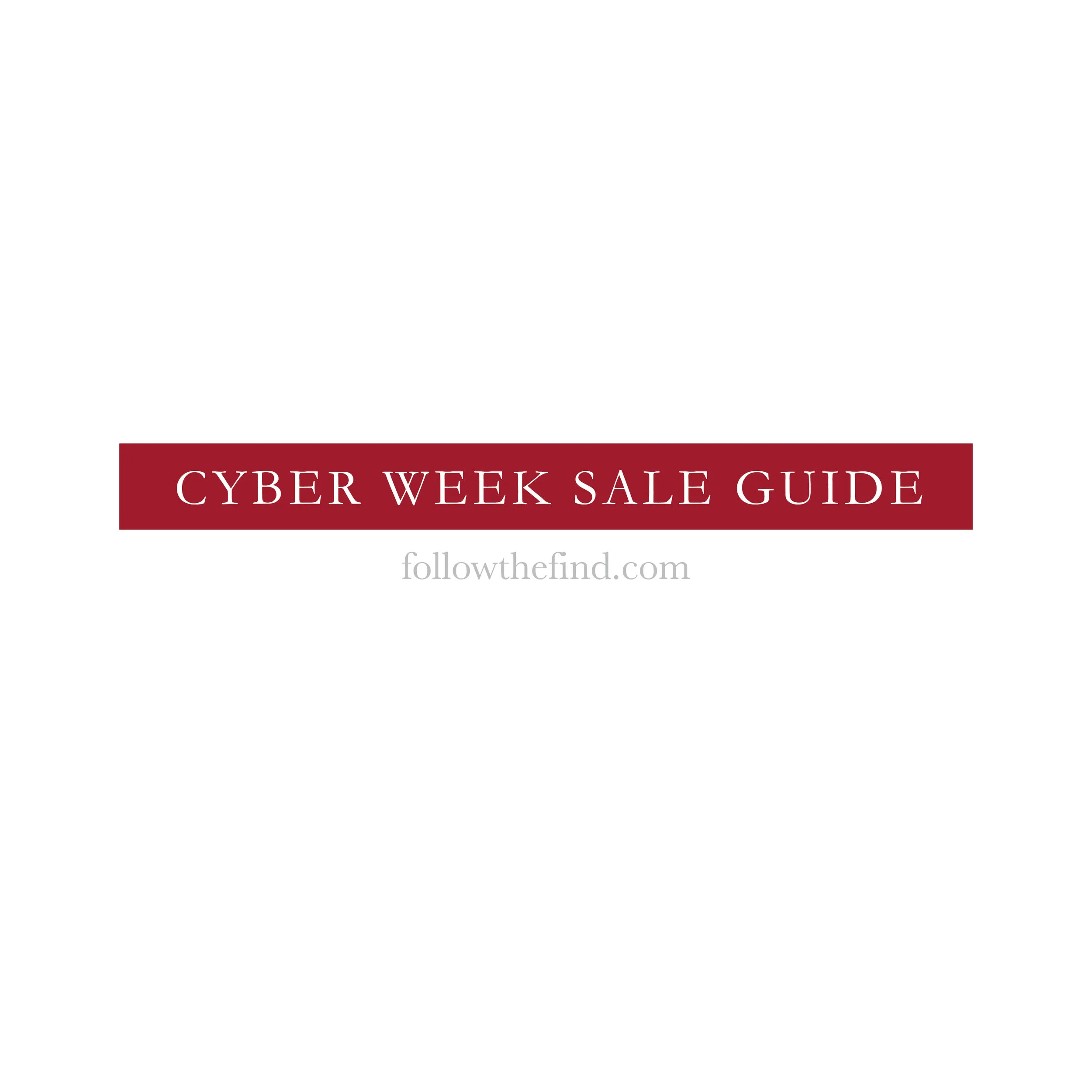 Cyber Week Sale Guide