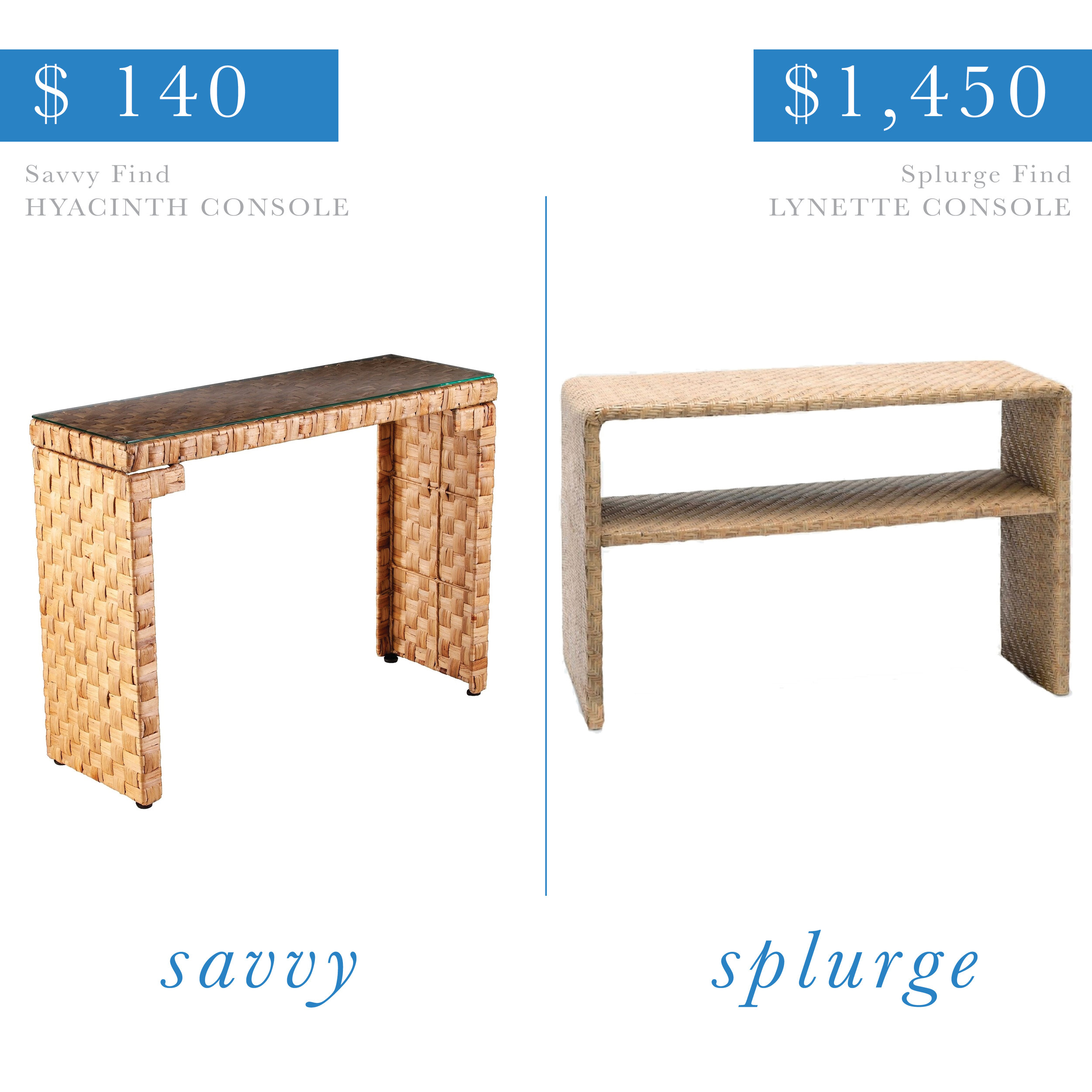 Woven Console Table