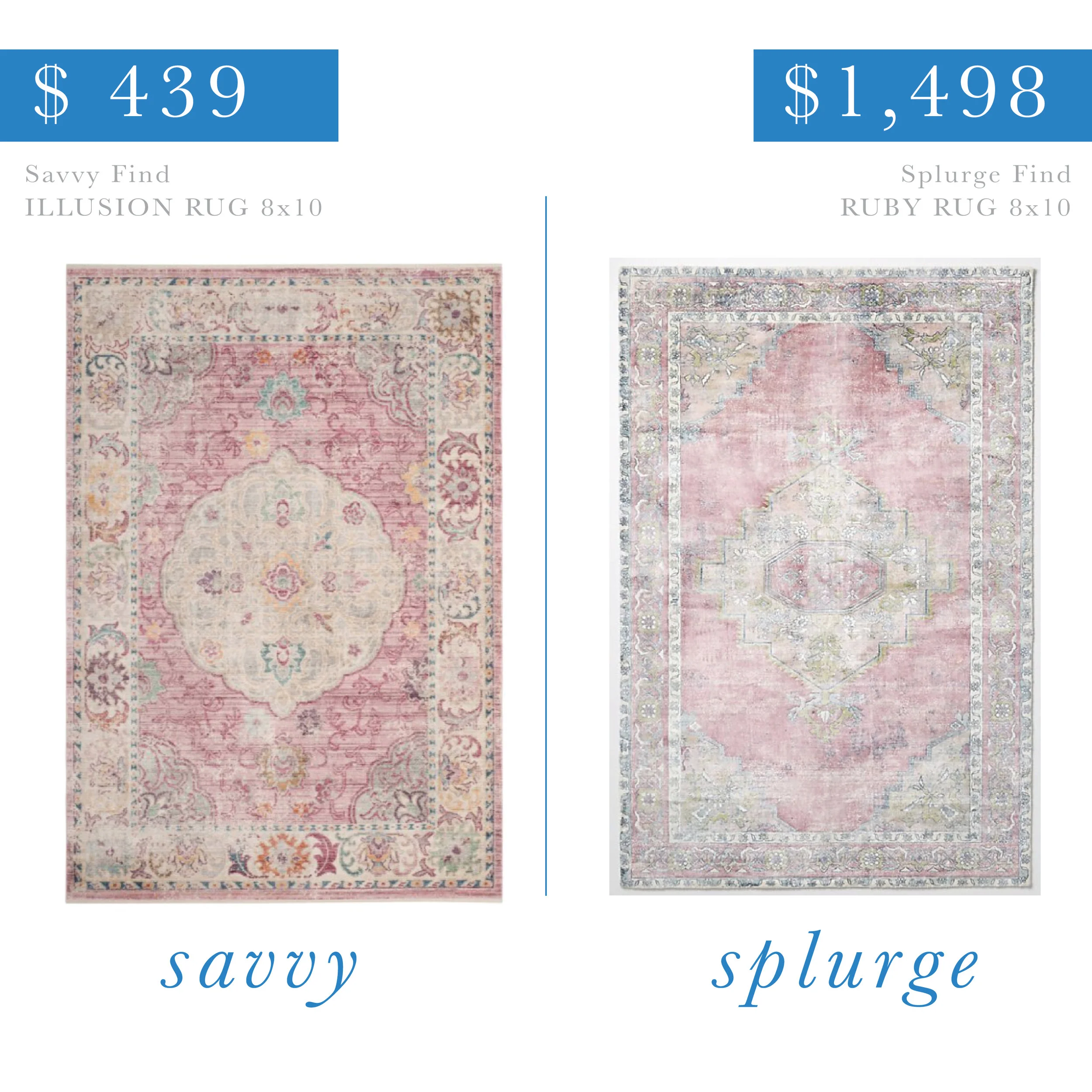 Pink Traditional Rug