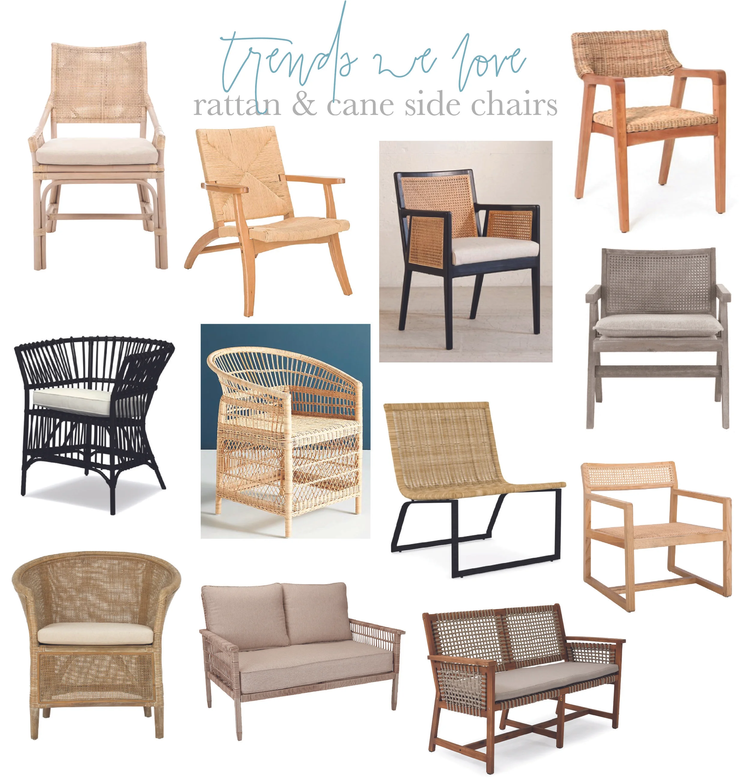 Rattan + Woven Chairs