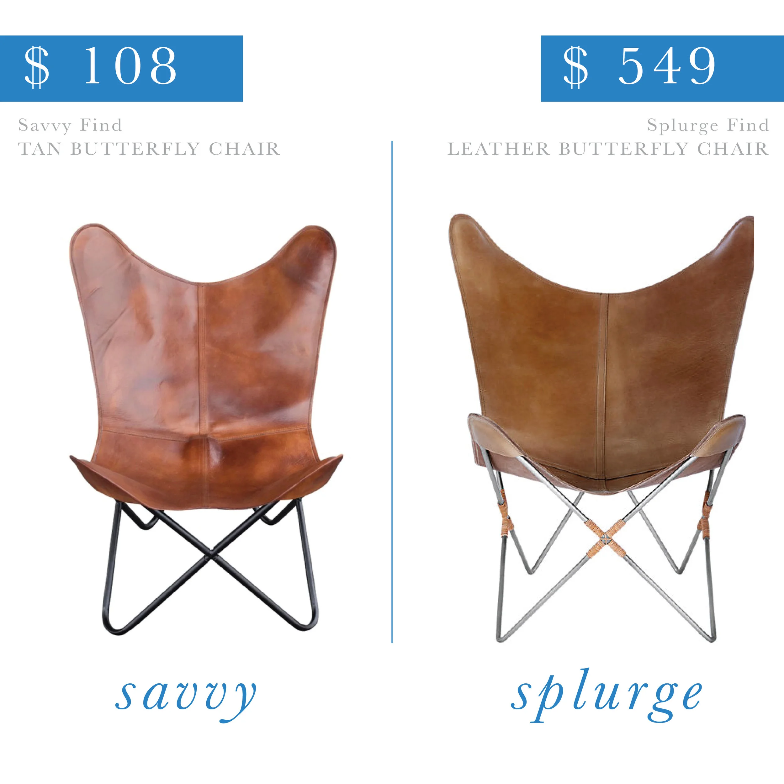 Leather Butterfly Chair