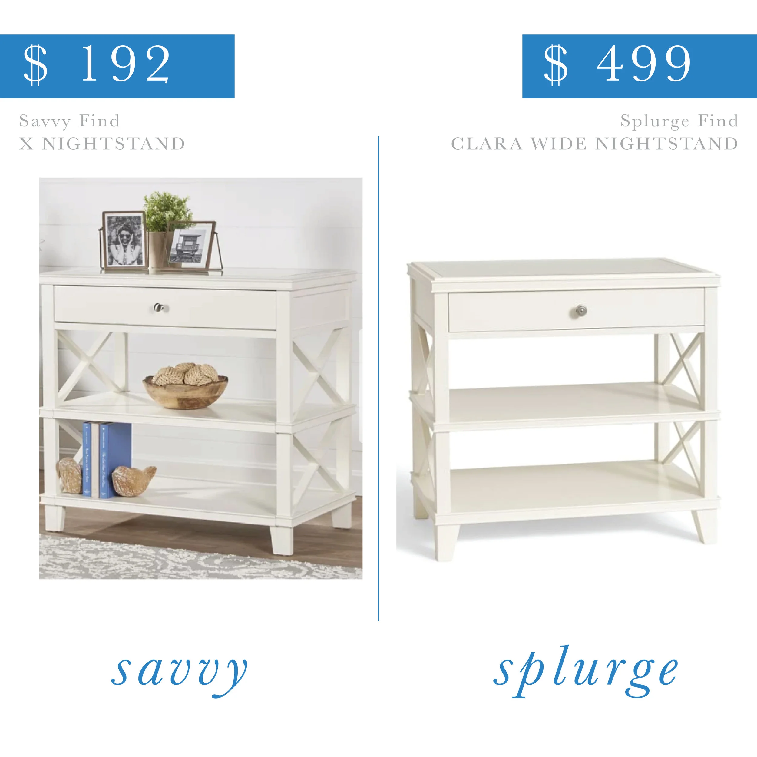 White X Nightstand