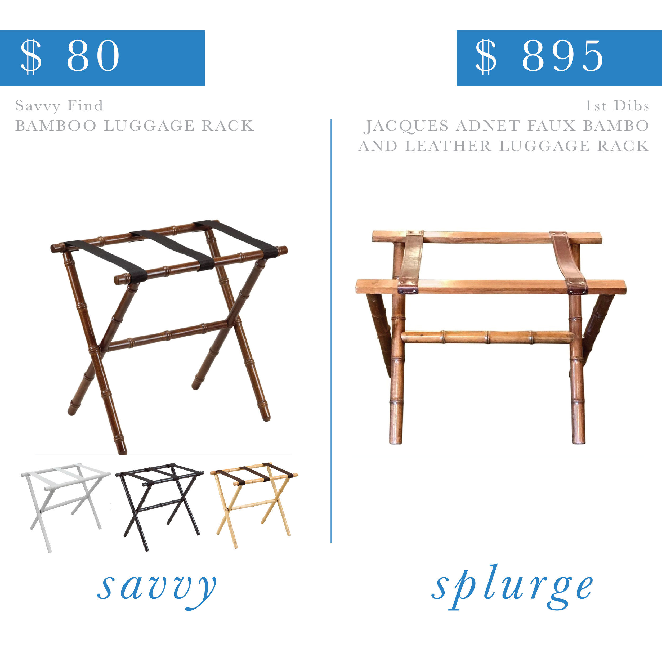 Bamboo Luggage Rack