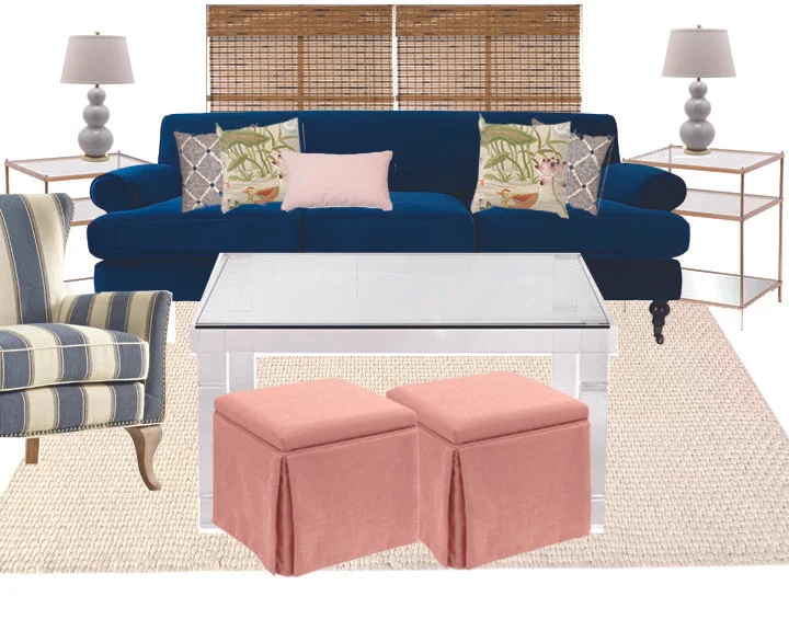 $3,000 Bright Transitional Living Room