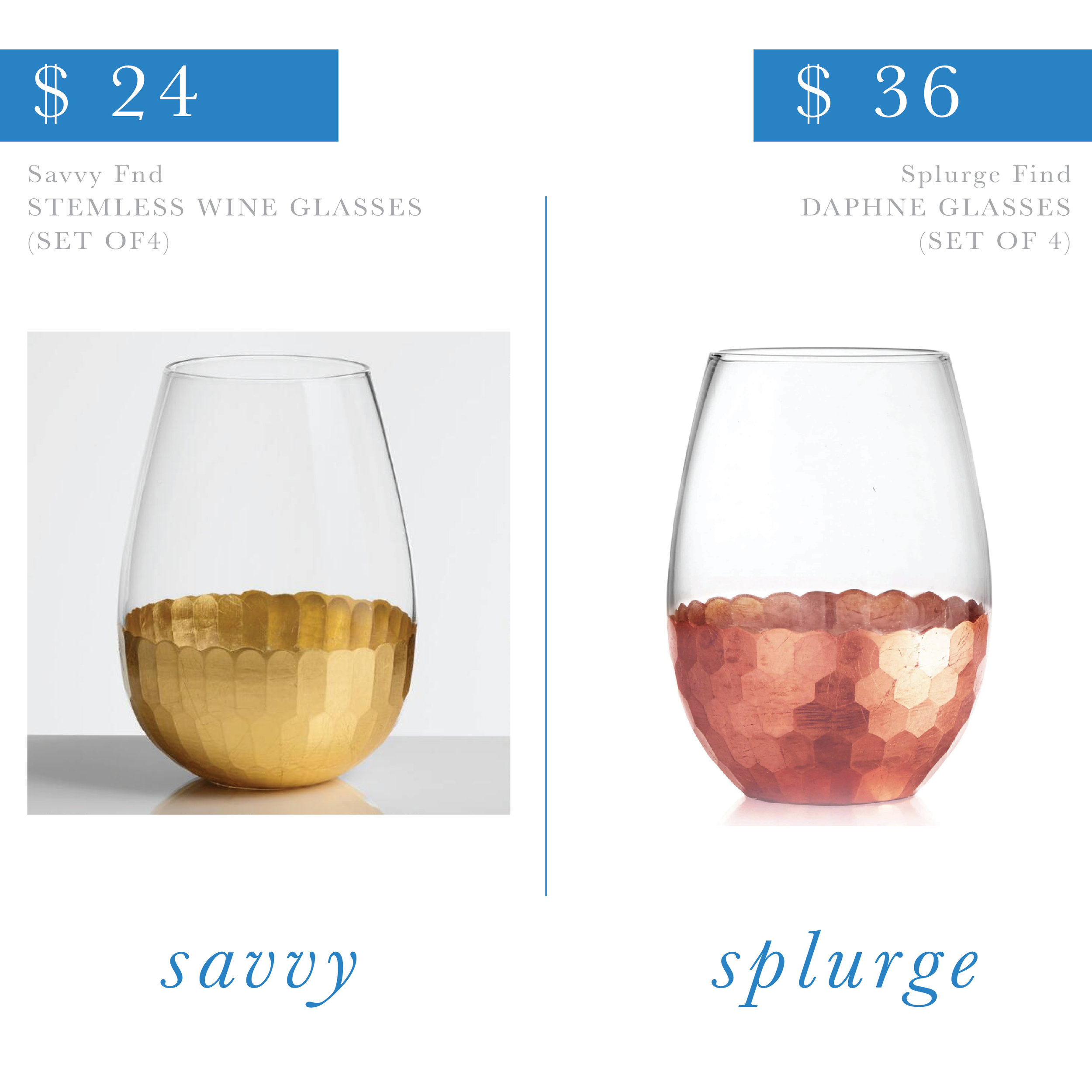 Stemless Wine Glasses