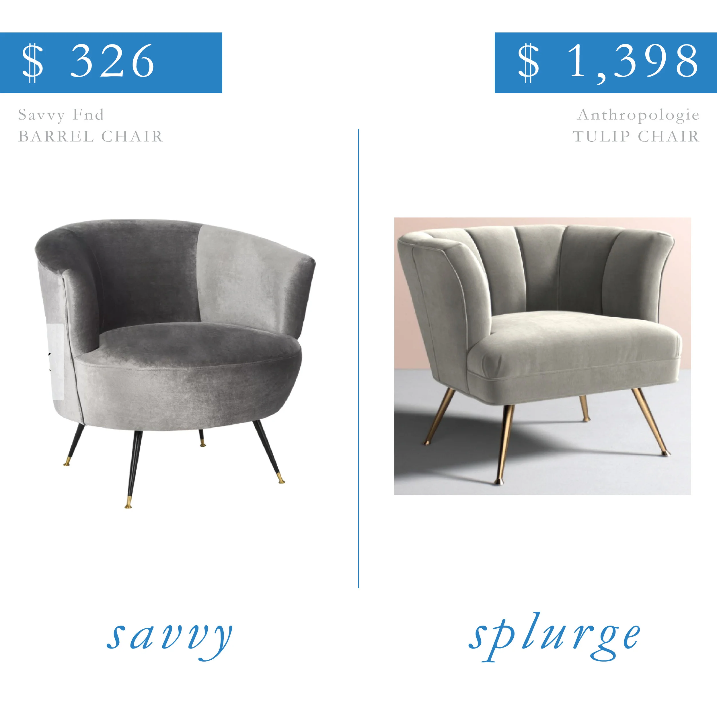 Velvet Tulip Chair