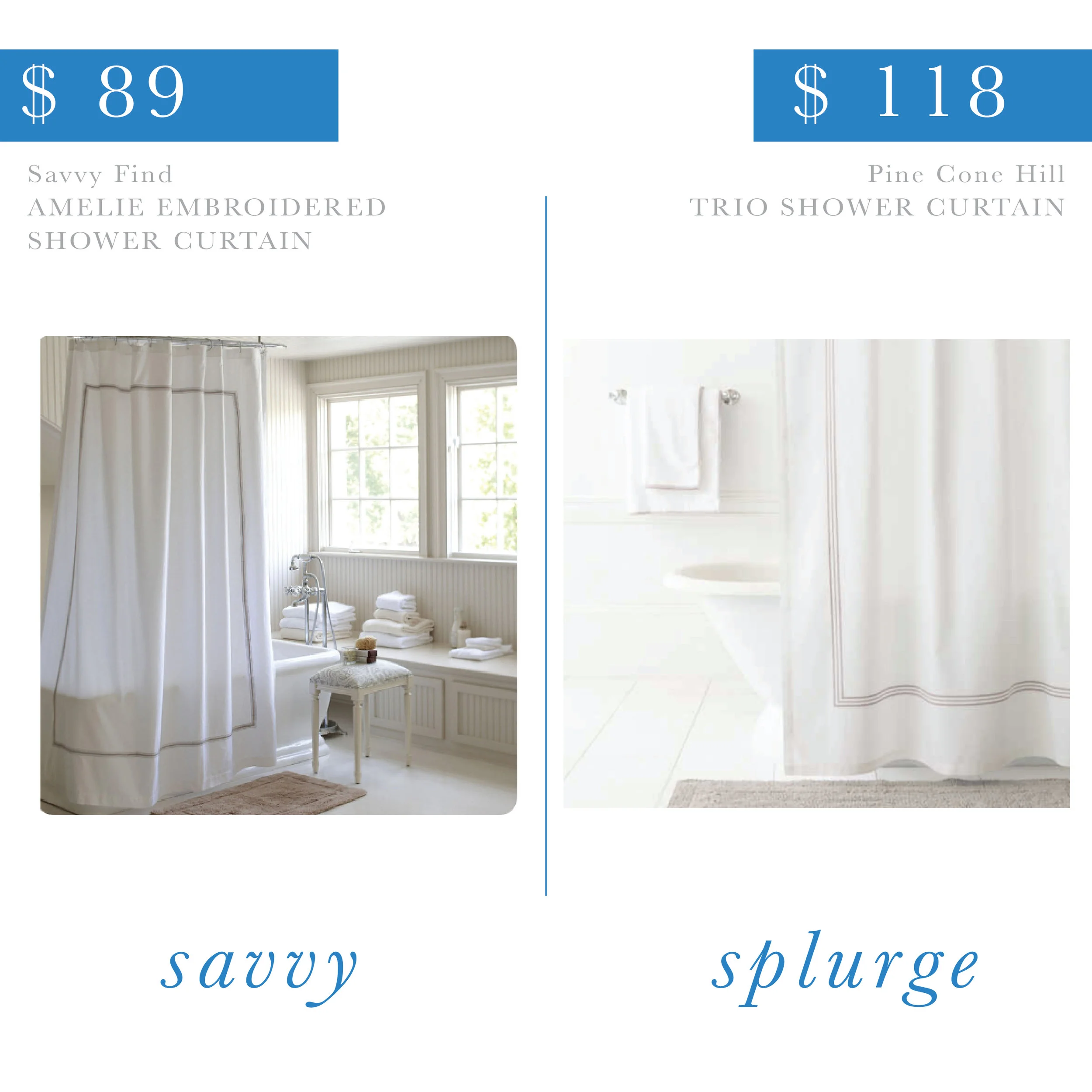 Embroidered Shower Curtain