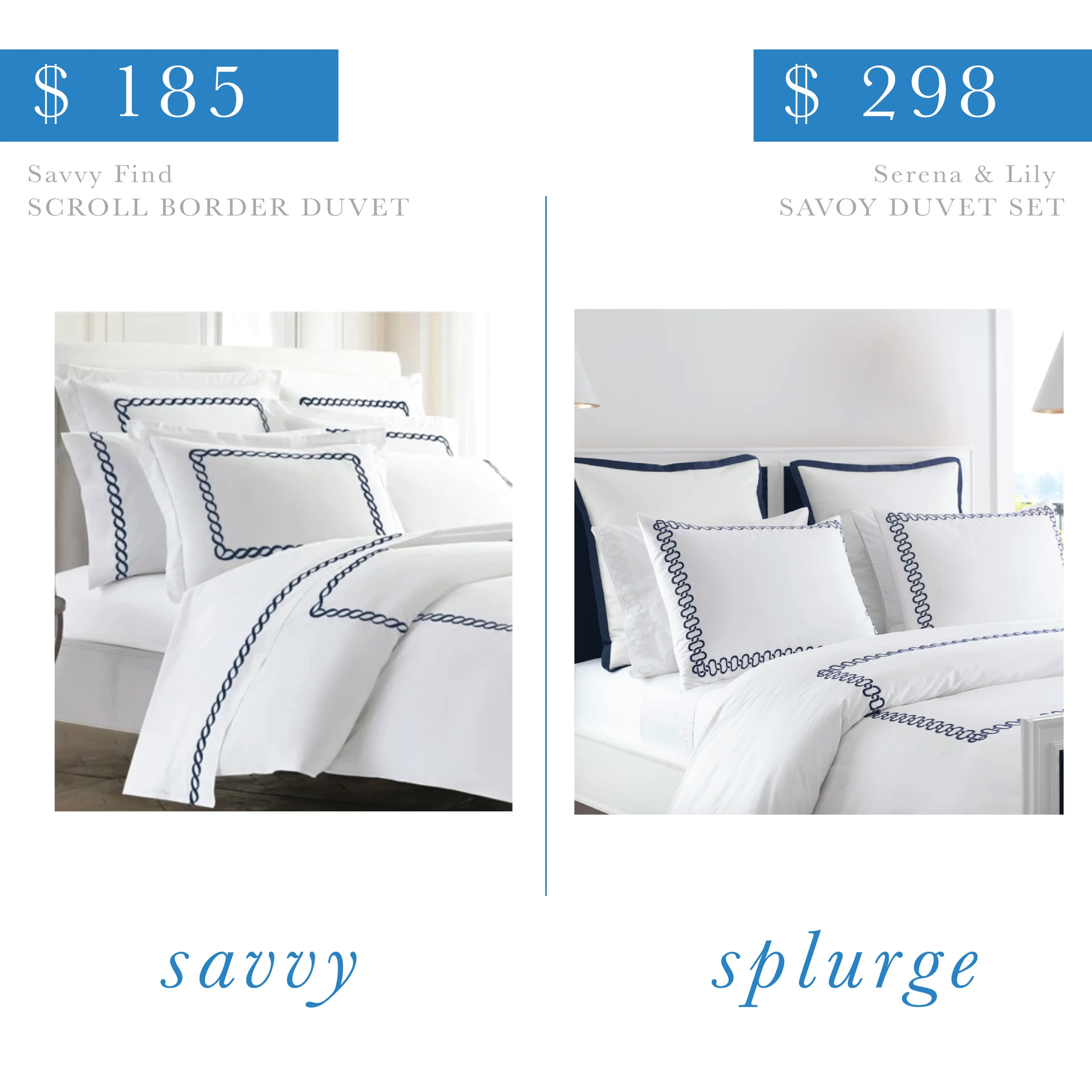 Scroll Embroidered Duvet