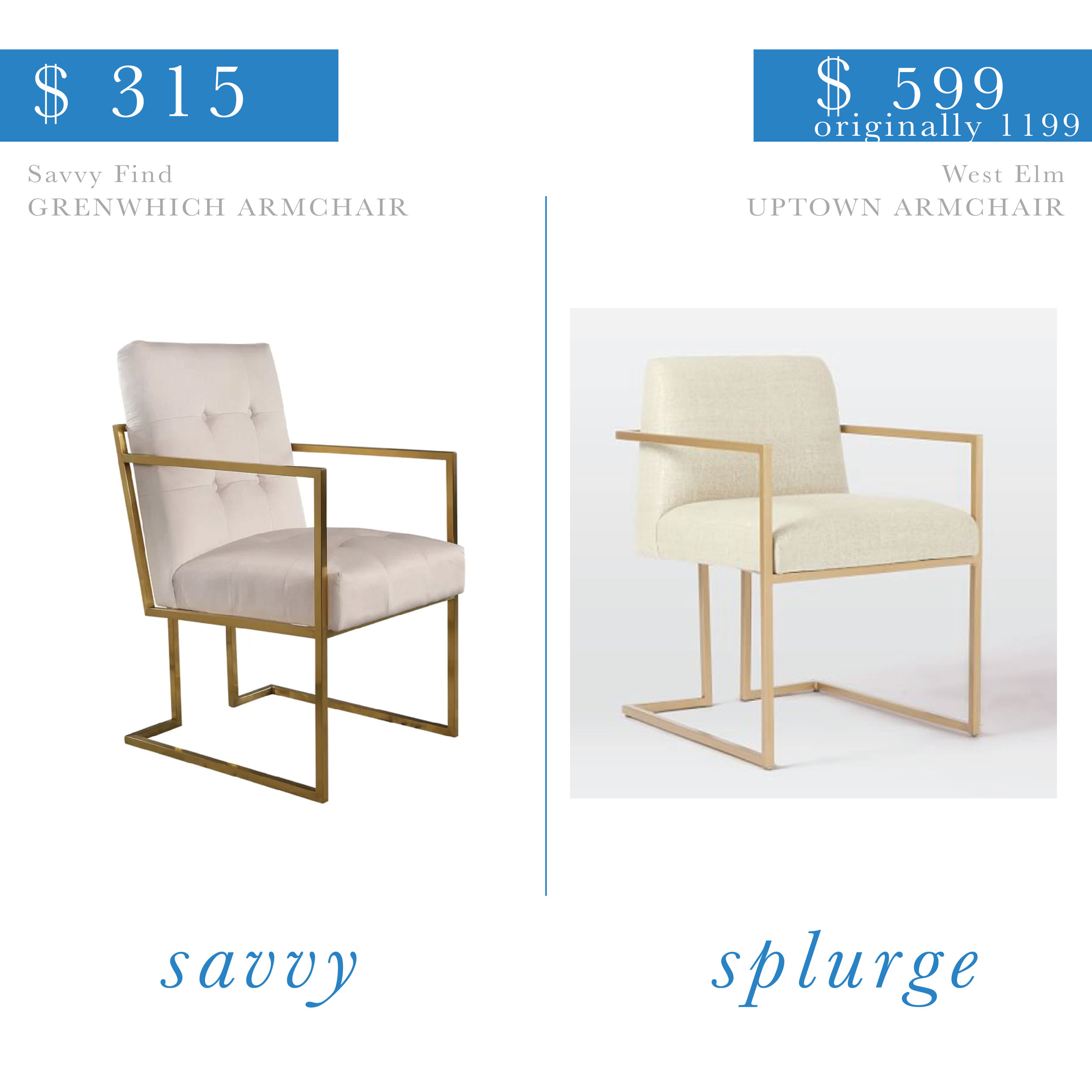 Gold Upholstered Accent Chair