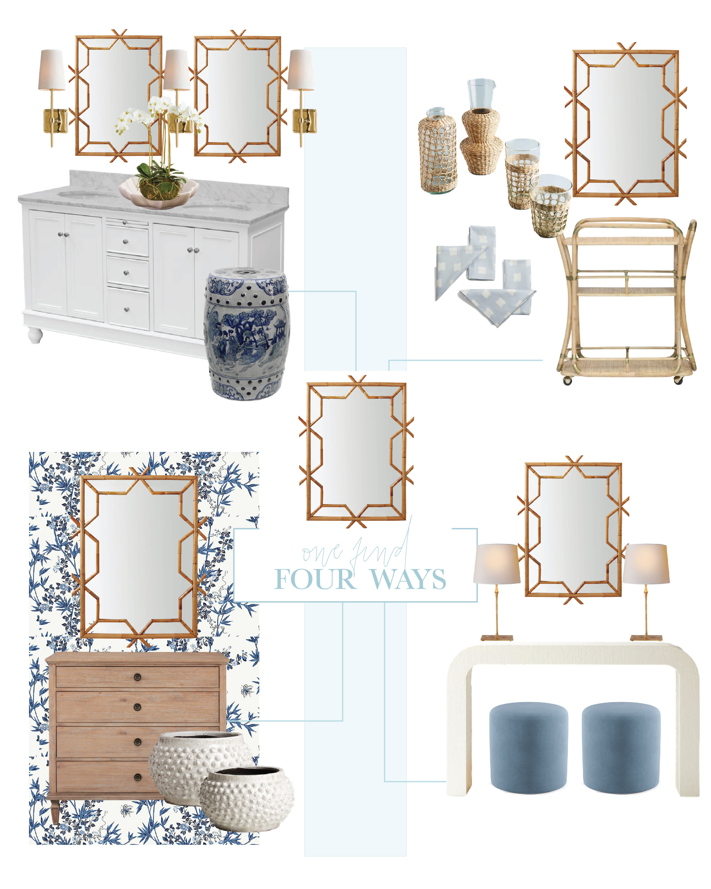 Rattan Mirror Styling