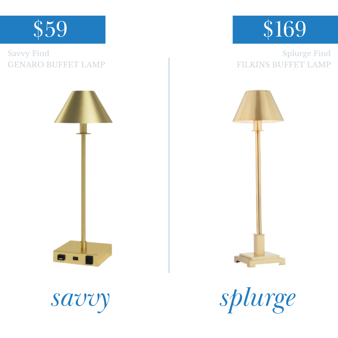 Gold Buffet Lamp