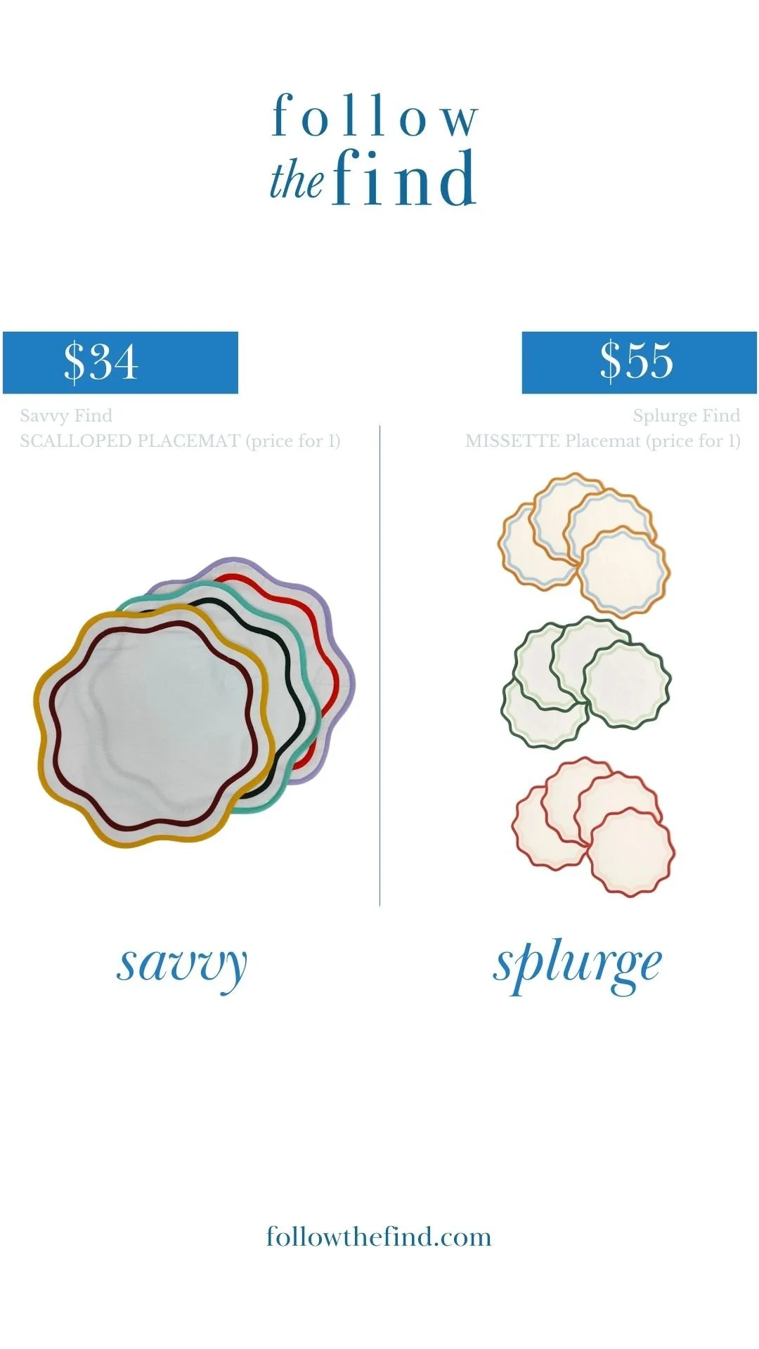 Misette Scallop Placemats
