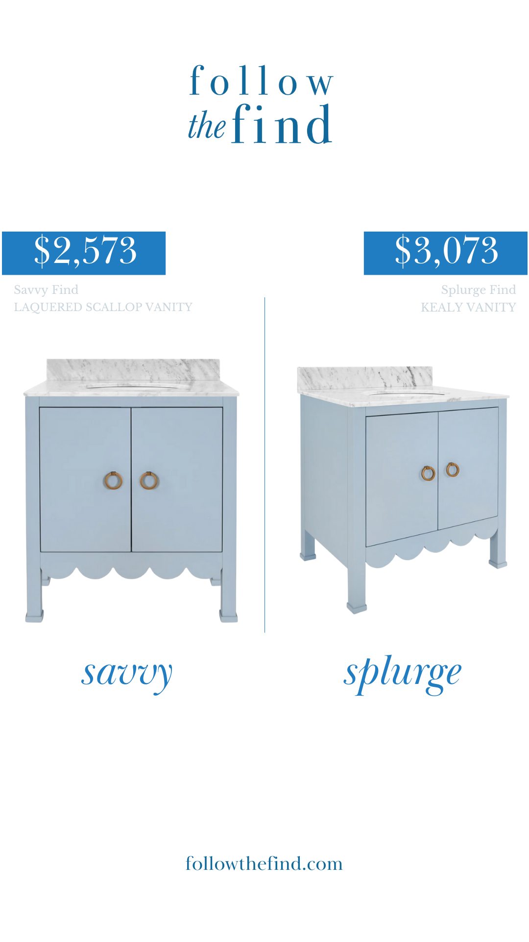 Scallop Bathroom Vanity 