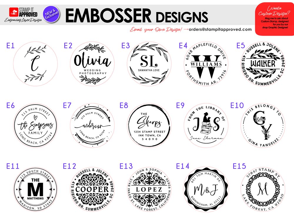 Custom Embossers, Custom Stamps