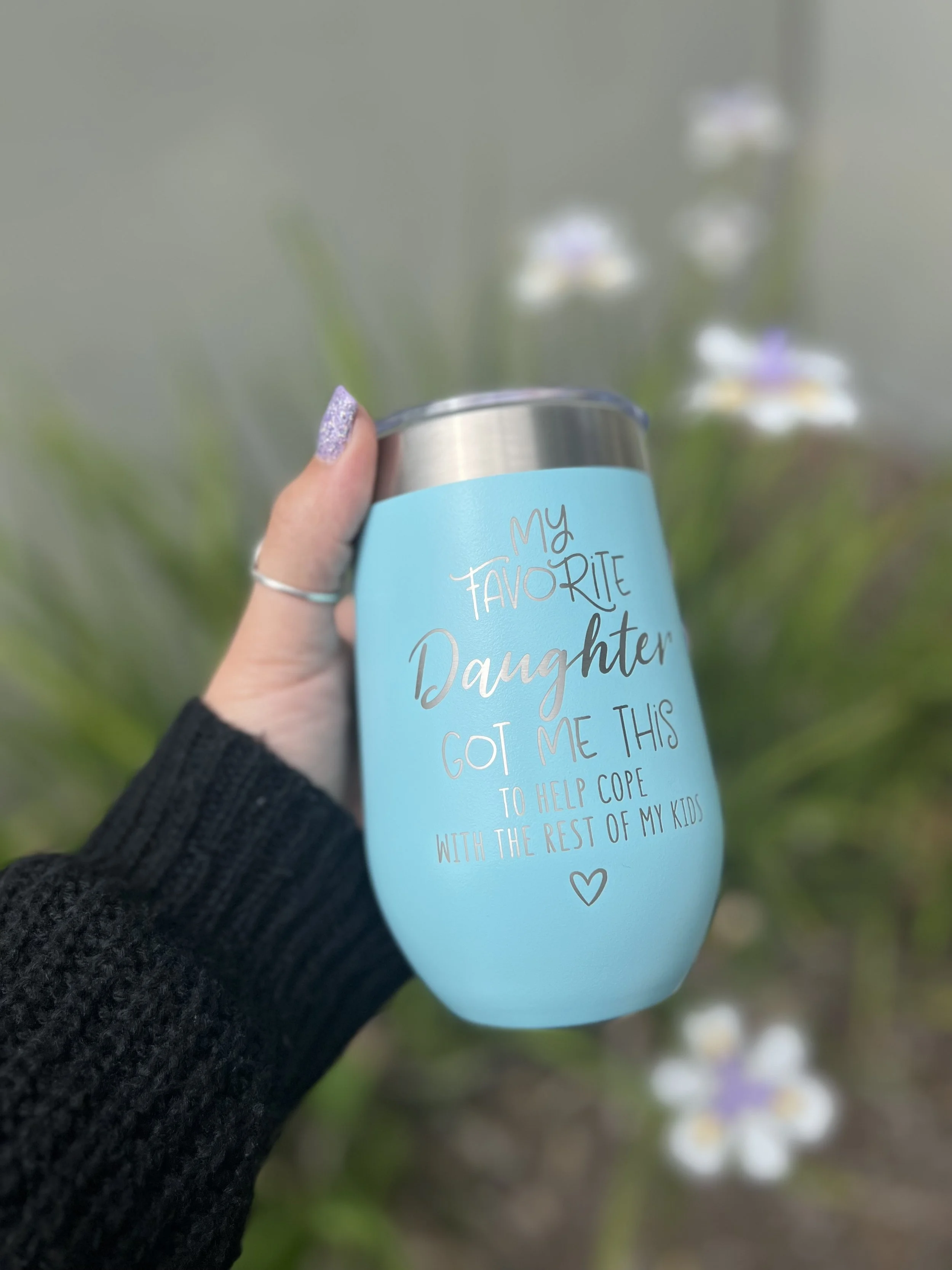 Engraved Wine Tumbler