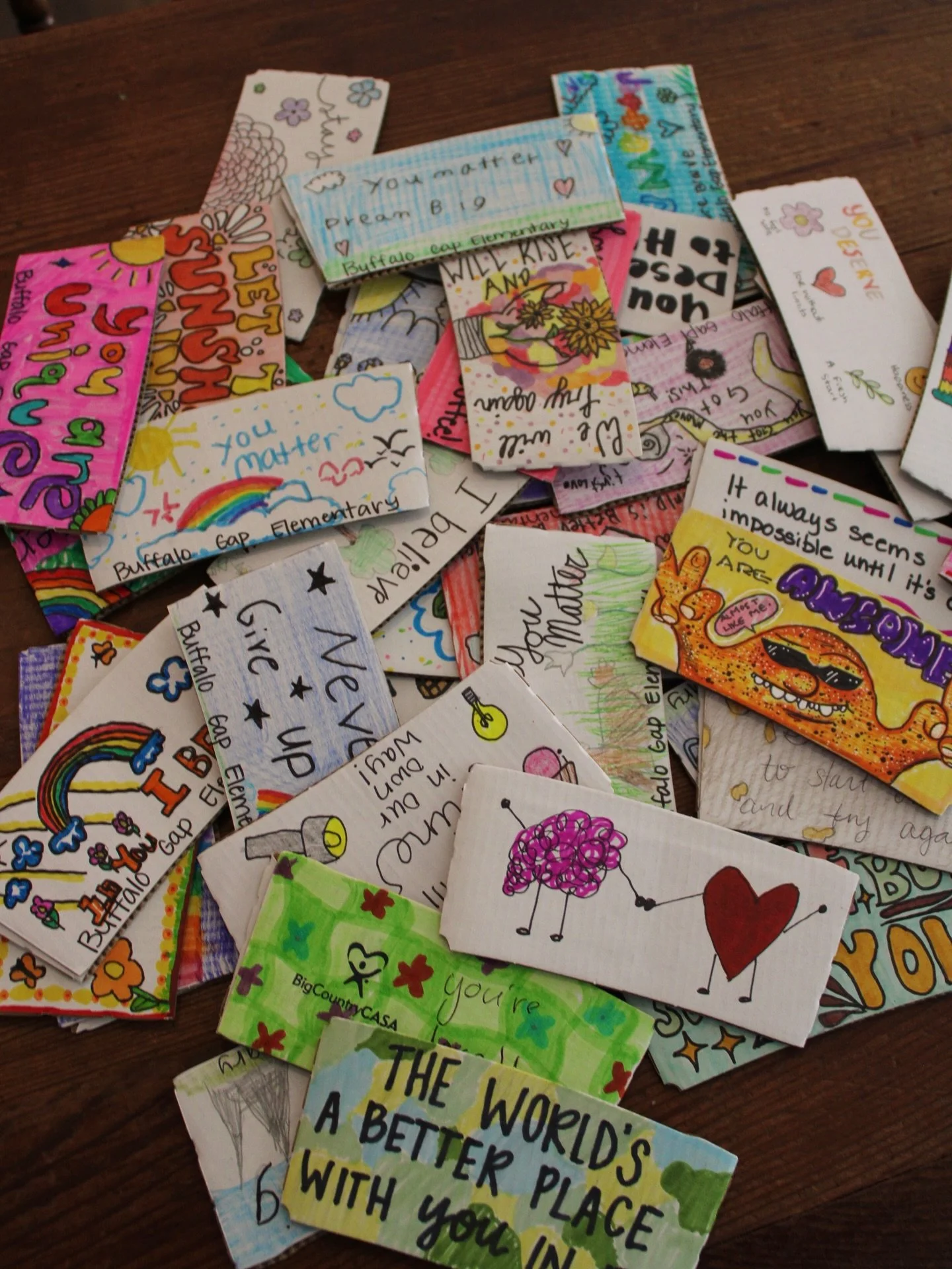 In honor of Mental Health Awareness Month, we've partnered with @cisbigcountry to bring in hand drawn sleeves from students right here in our community!

Starting on May 6th (while supplies last) every cup will feature a one of a kind piece of art wi