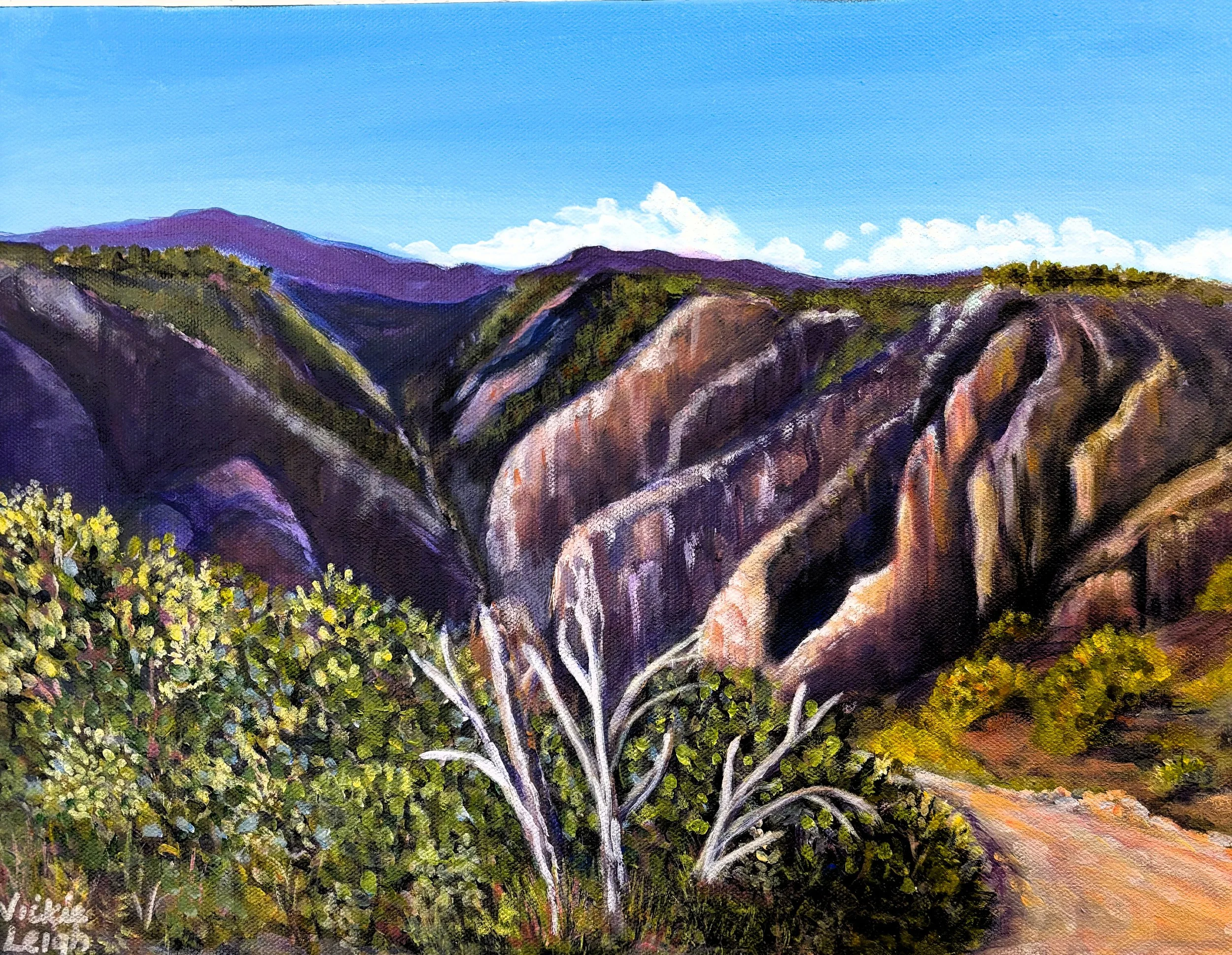 Black Canyon Blues-Montrose, CO-Original Artwork by Vickie Leigh Krudwig