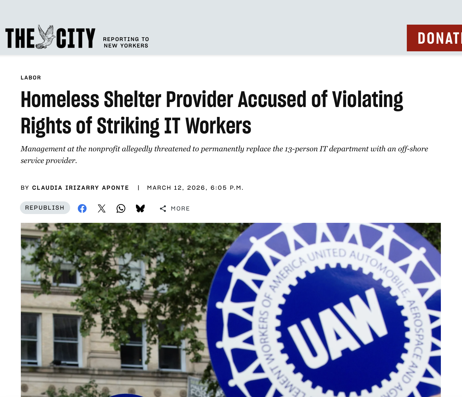 The City, March 12, 2026