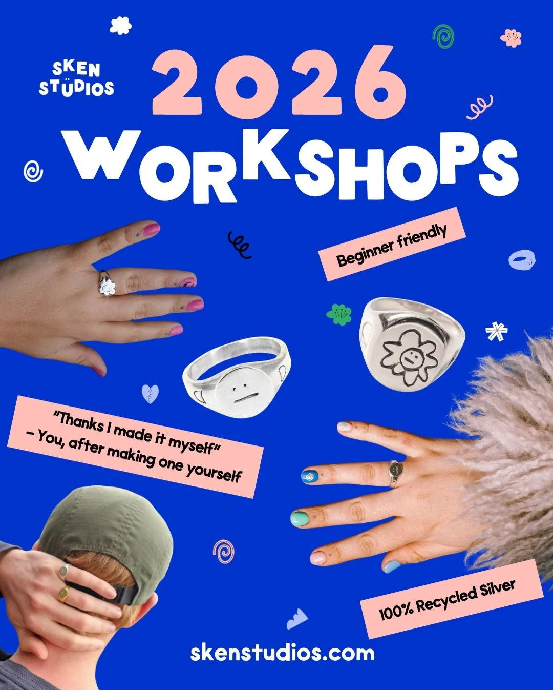 You asked for more jewellery workshops, we listened 🫡Swipe for dates and info ➡️