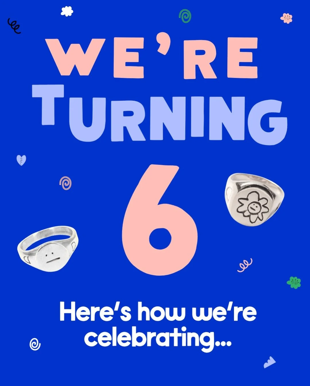 We couldn&rsquo;t celebrate turning 6 with just one thing&hellip;
so we made a whole birthday week of it ✨
Starting Friday: 🪩 Special birthday pricing on our OG collection 🪩 Surprise treats in orders 🪩 New arrivals 🪩 A special workshop for charit