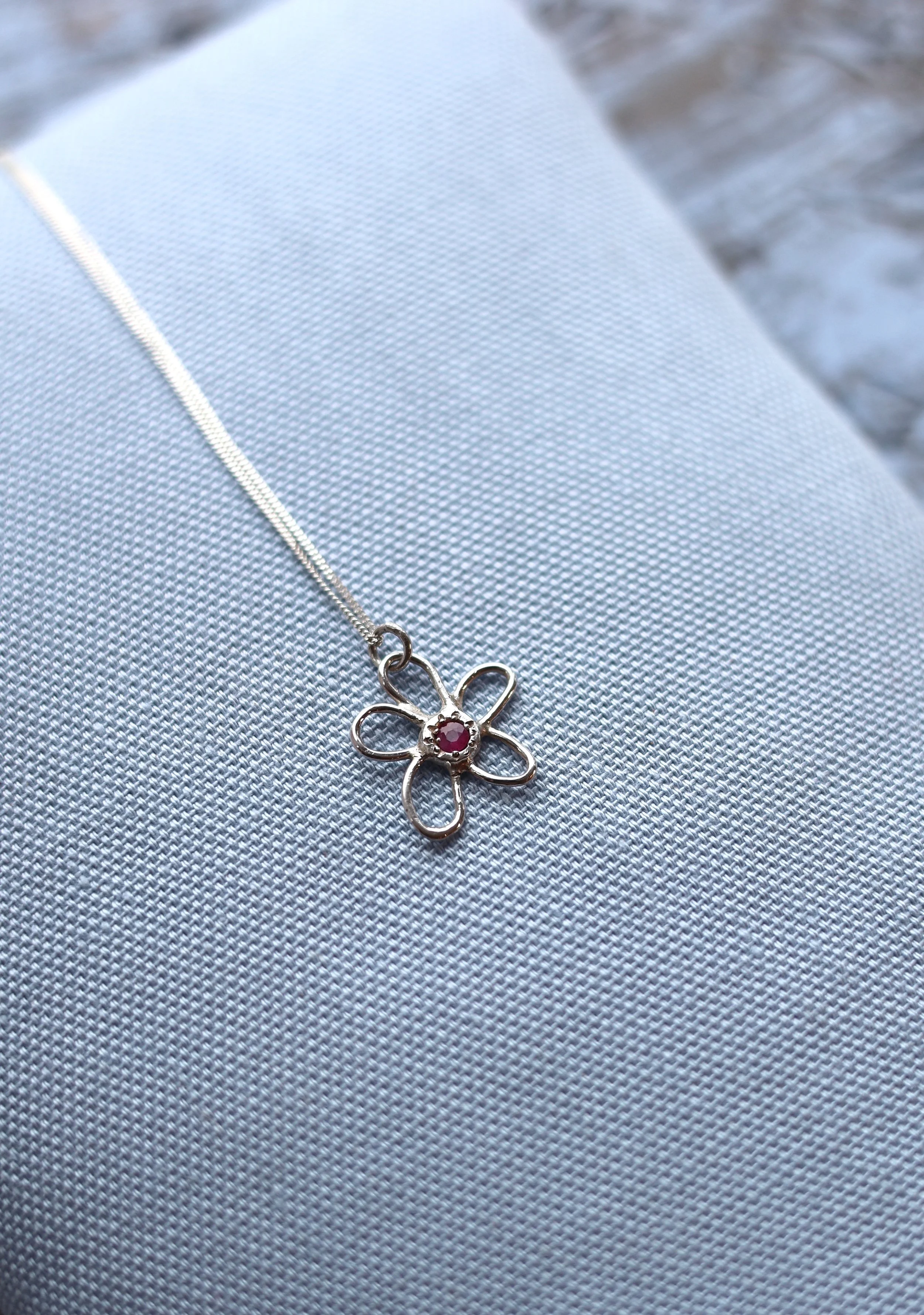 Scribble Flower Pendant