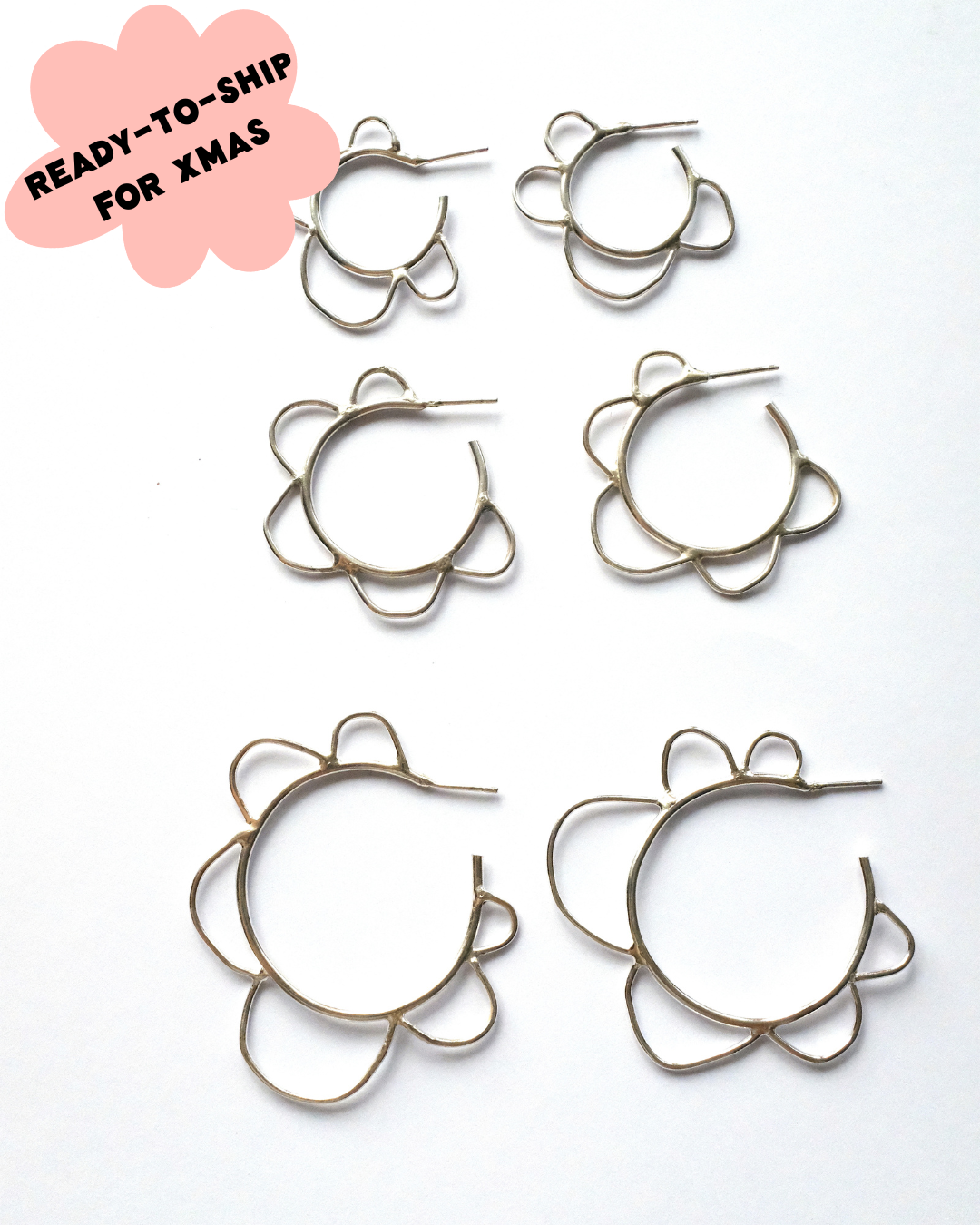 Bloom Hoops. READY TO SHIP